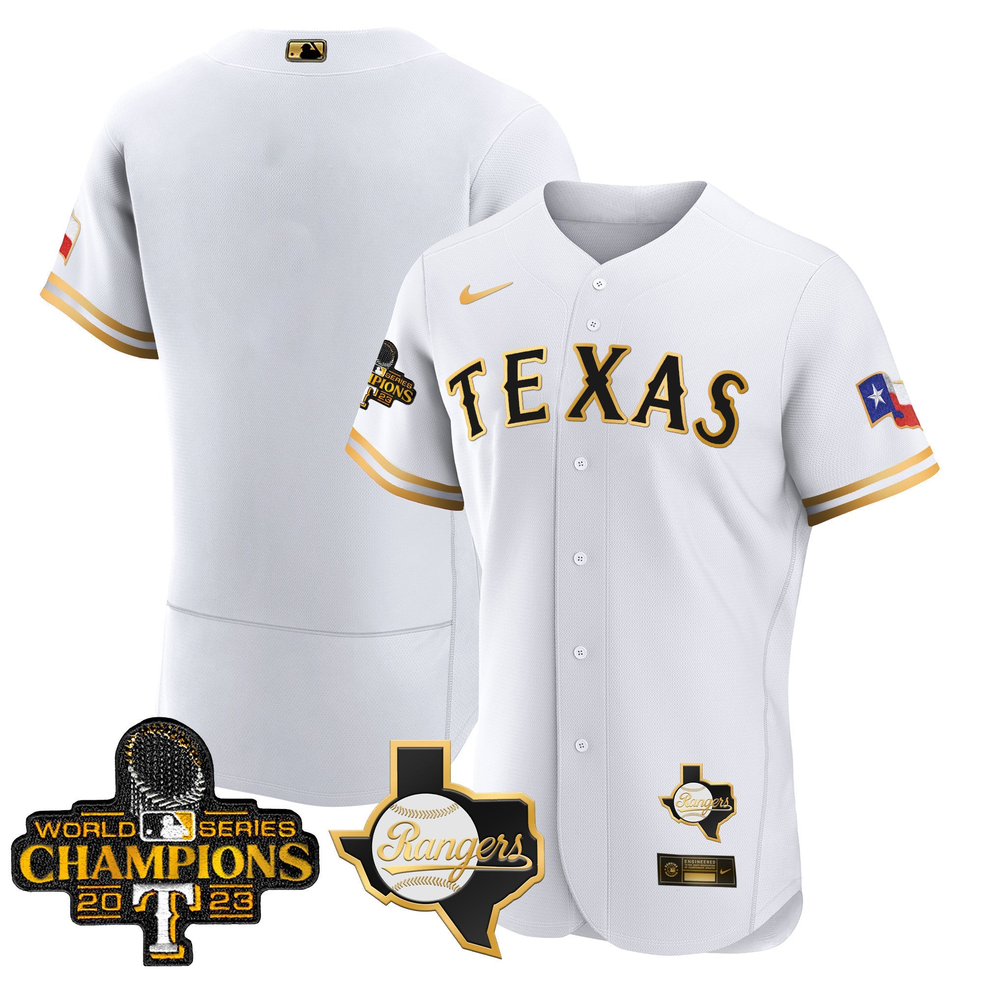 Men’s Texas 2023 World Series Champions Flex Base Jersey V2