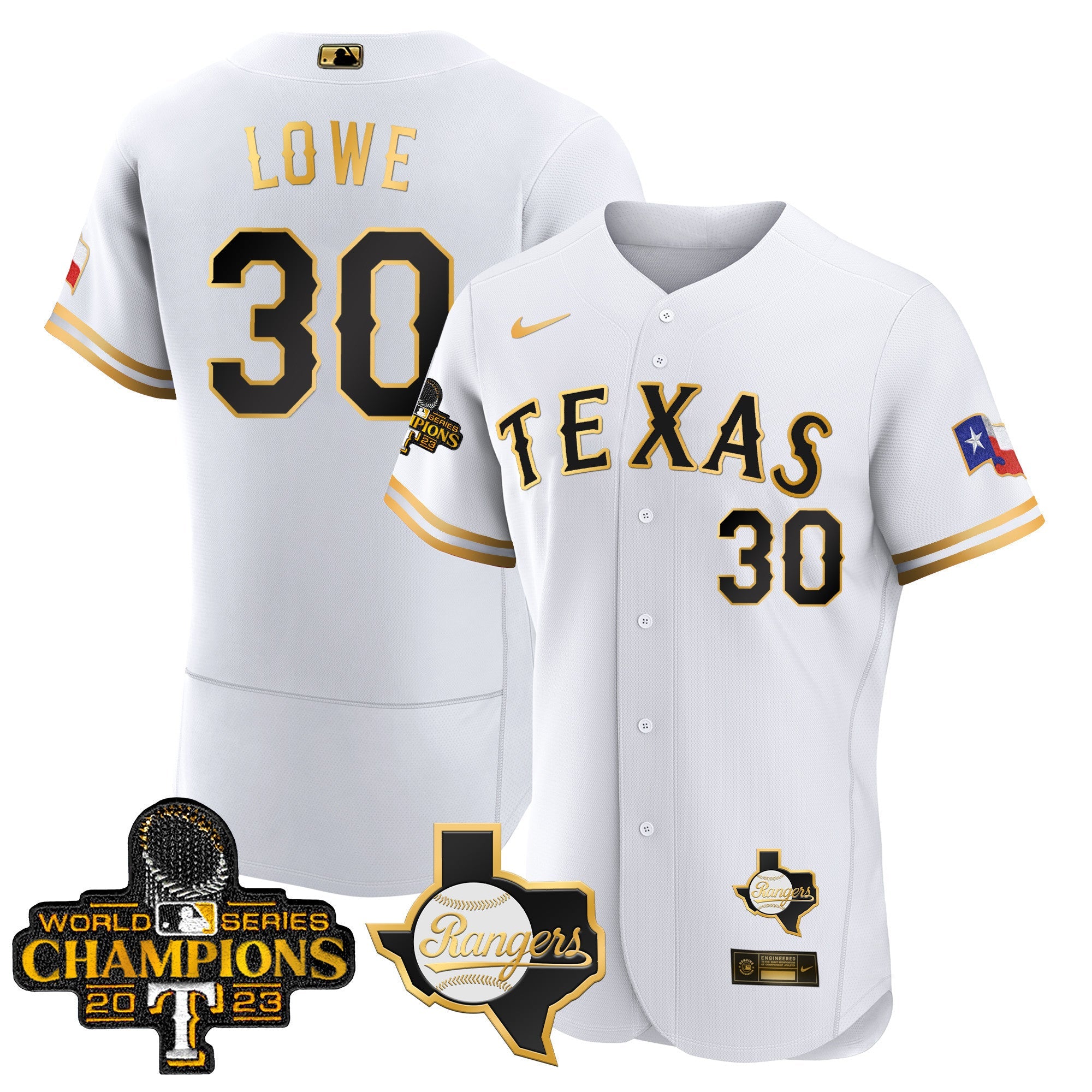 Men’s Texas 2023 World Series Champions Flex Base Jersey V2