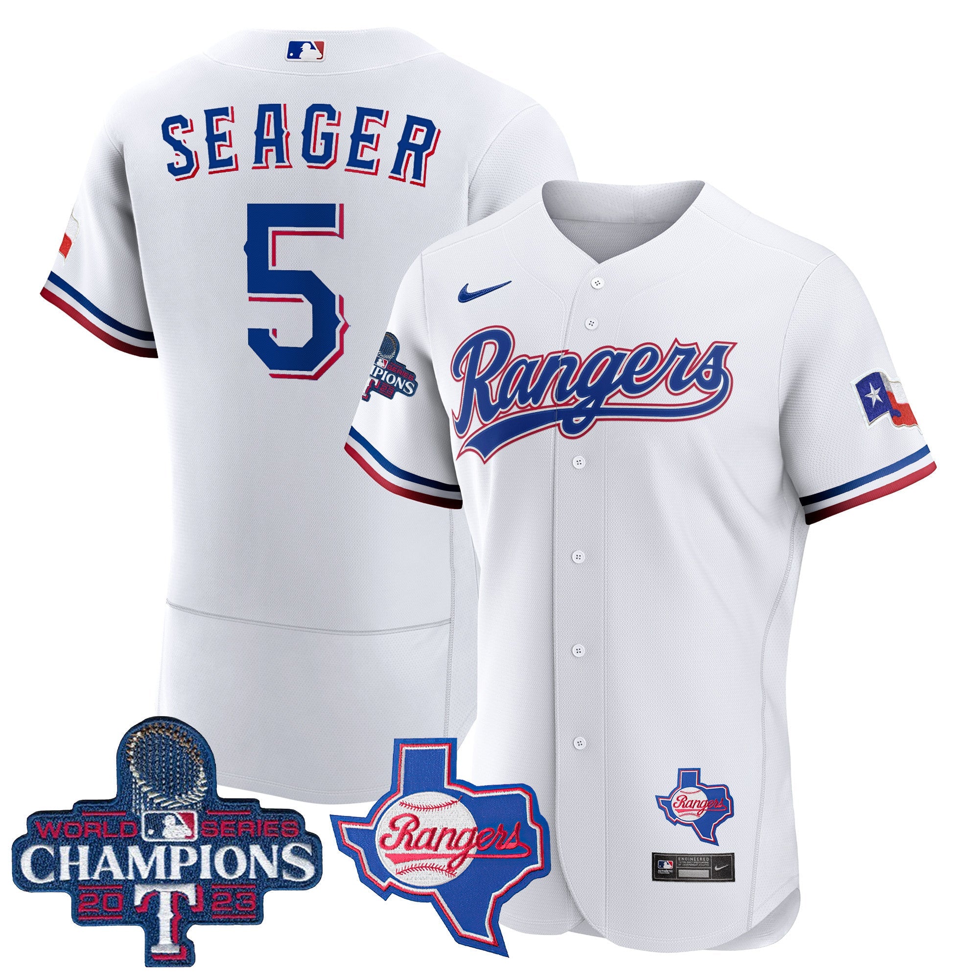 Men’s Texas 2023 World Series Champions Flex Base Jersey V2