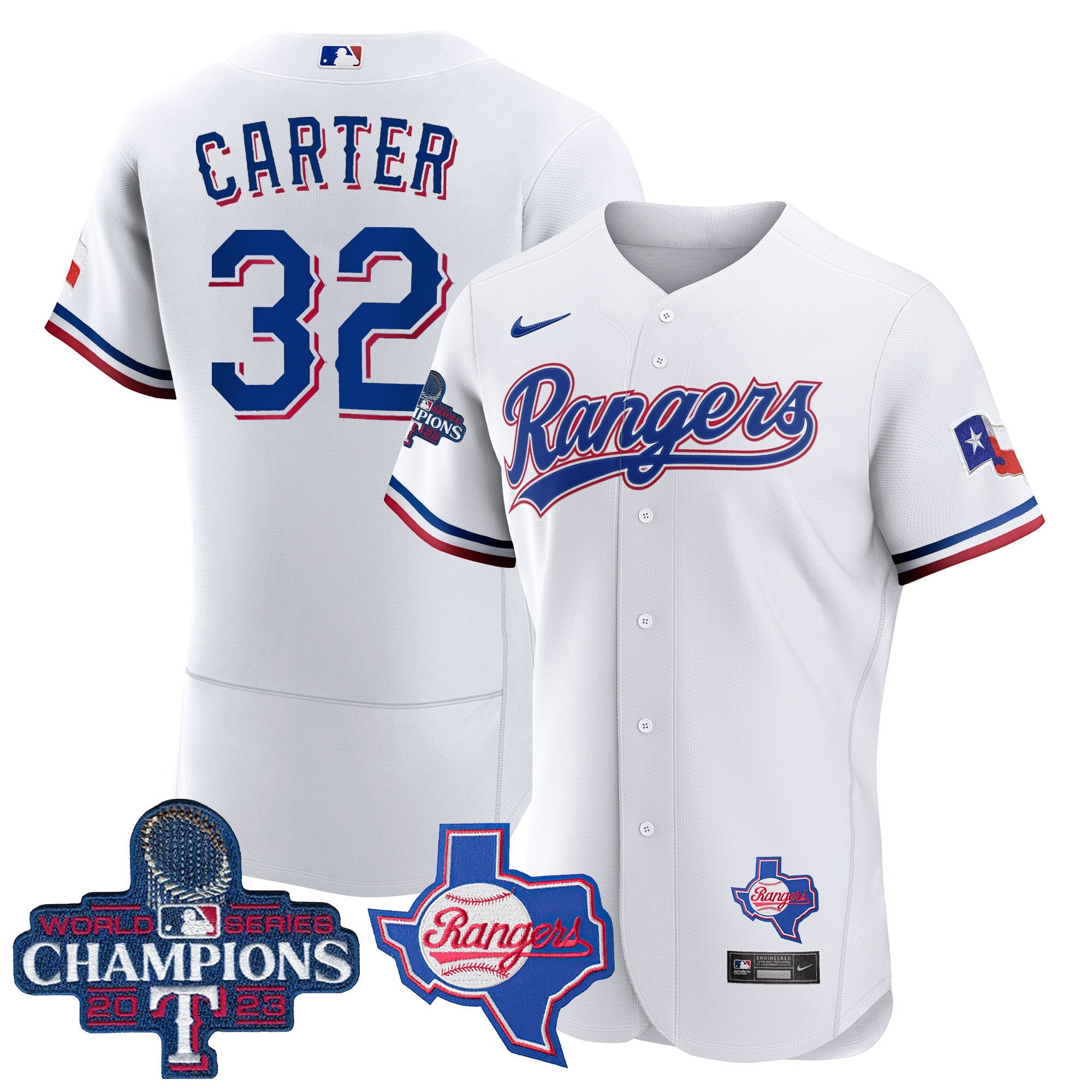 Men’s Texas 2023 World Series Champions Flex Base Jersey V2