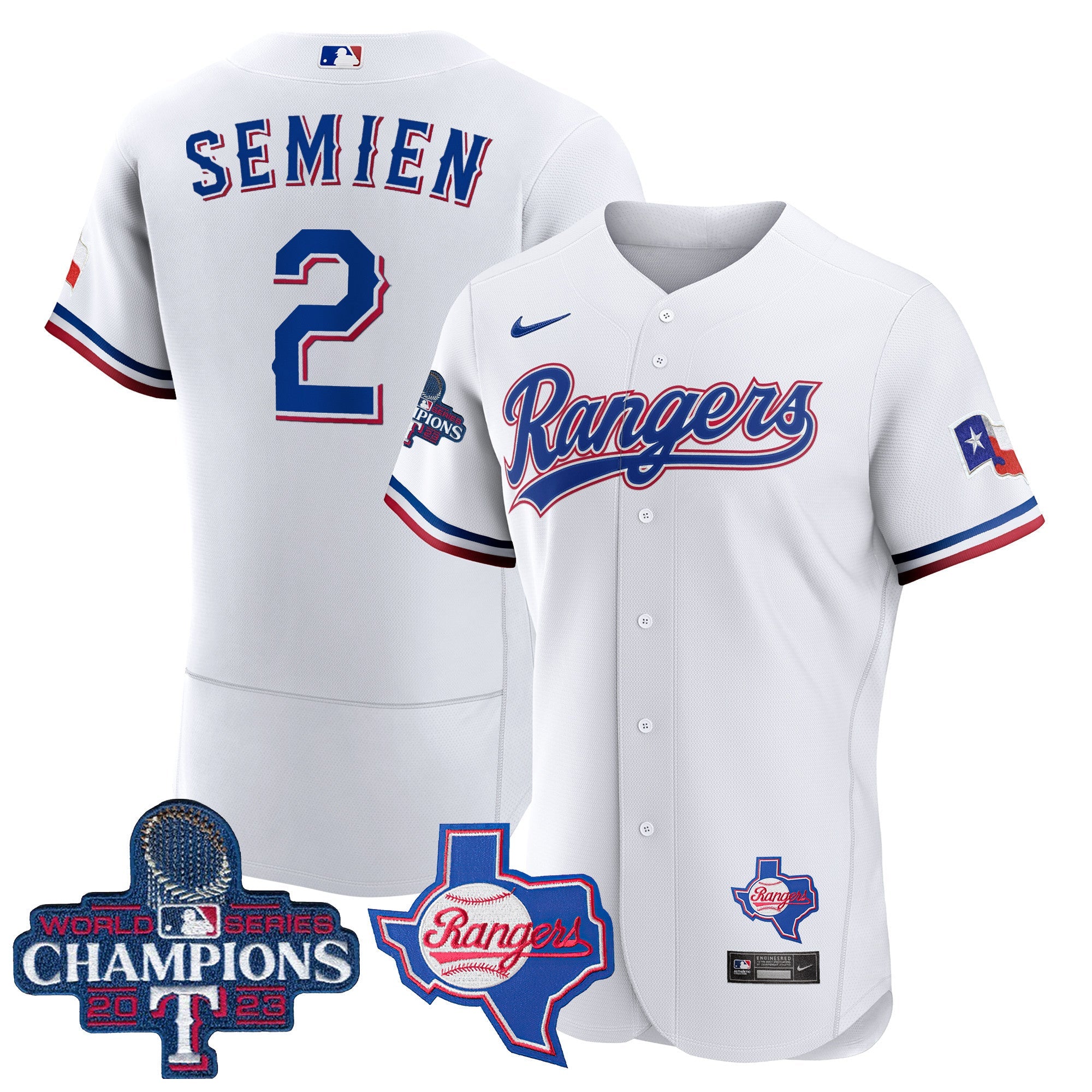 Men’s Texas 2023 World Series Champions Flex Base Jersey V2