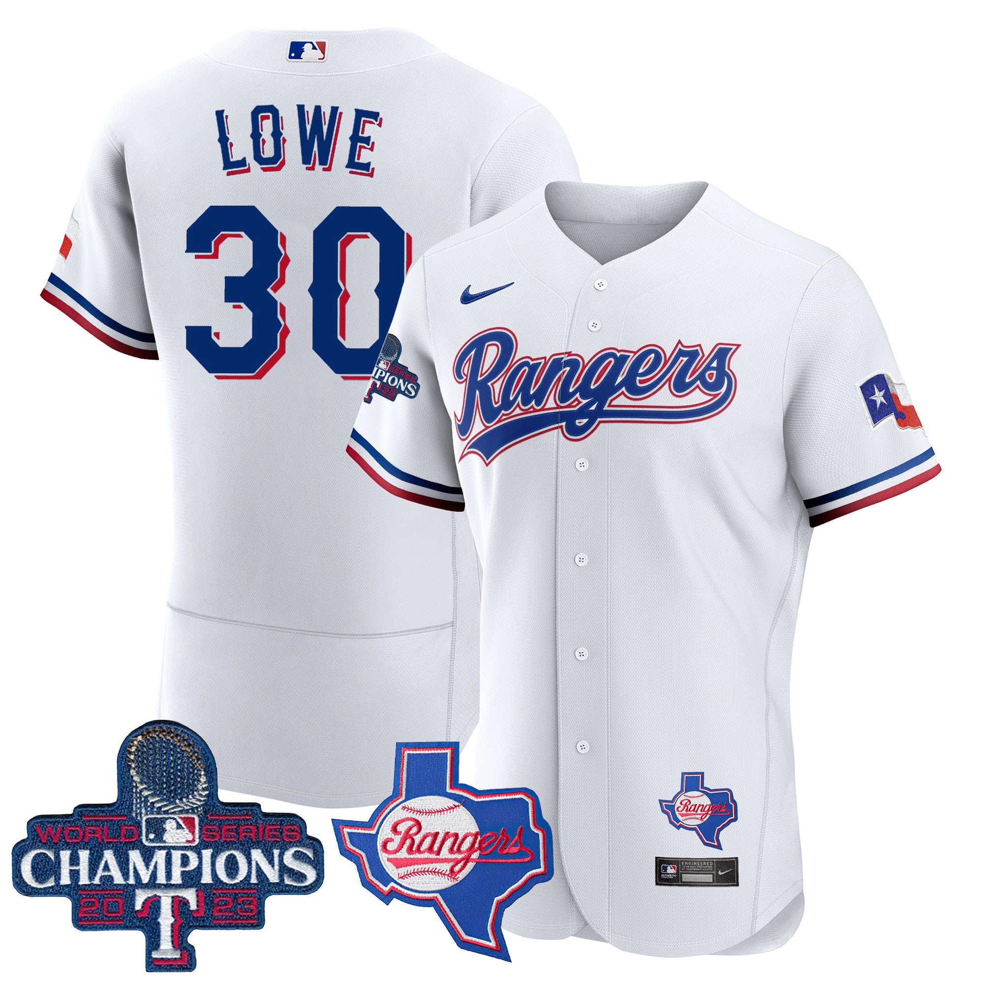 Men’s Texas 2023 World Series Champions Flex Base Jersey V2
