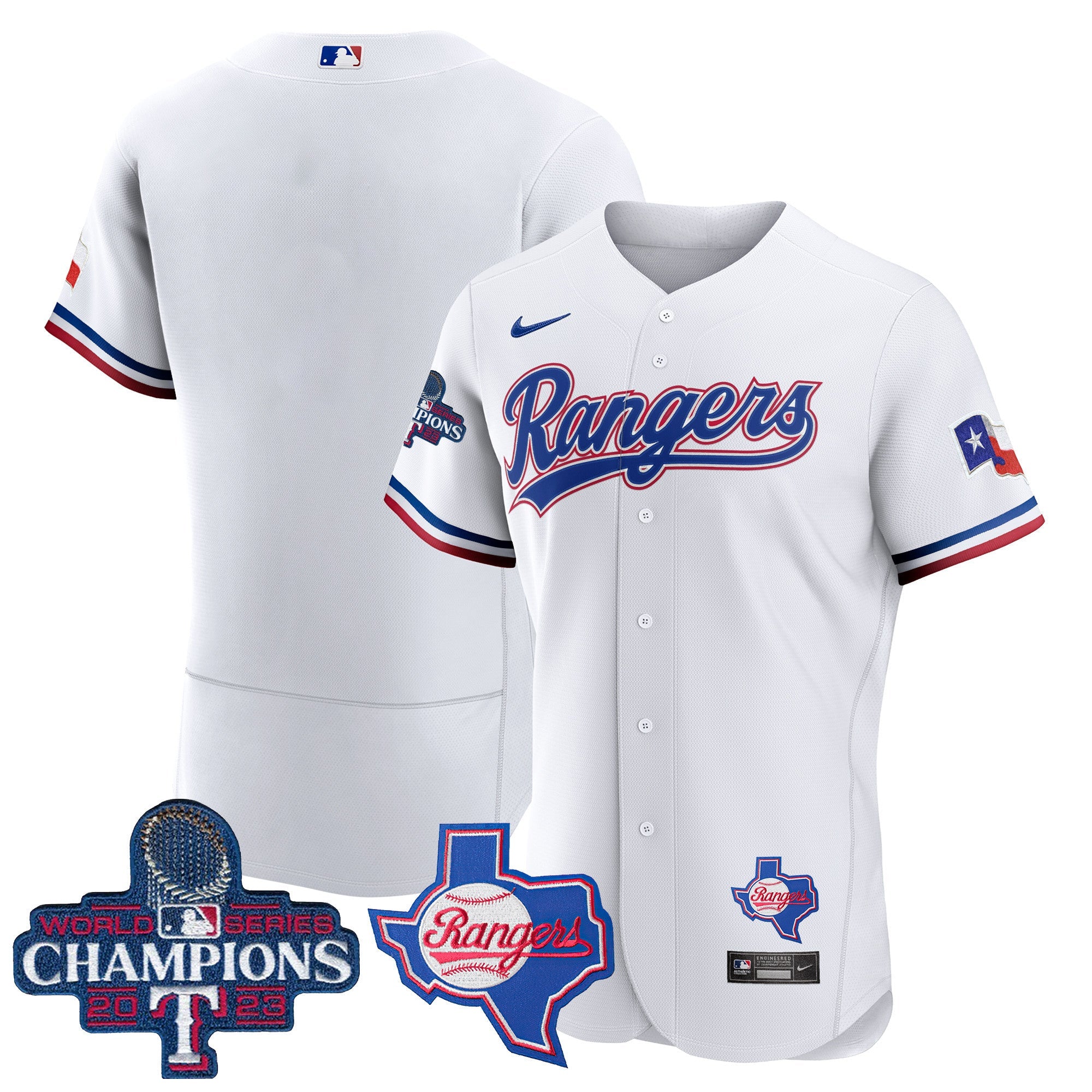 Men’s Texas 2023 World Series Champions Flex Base Jersey V2