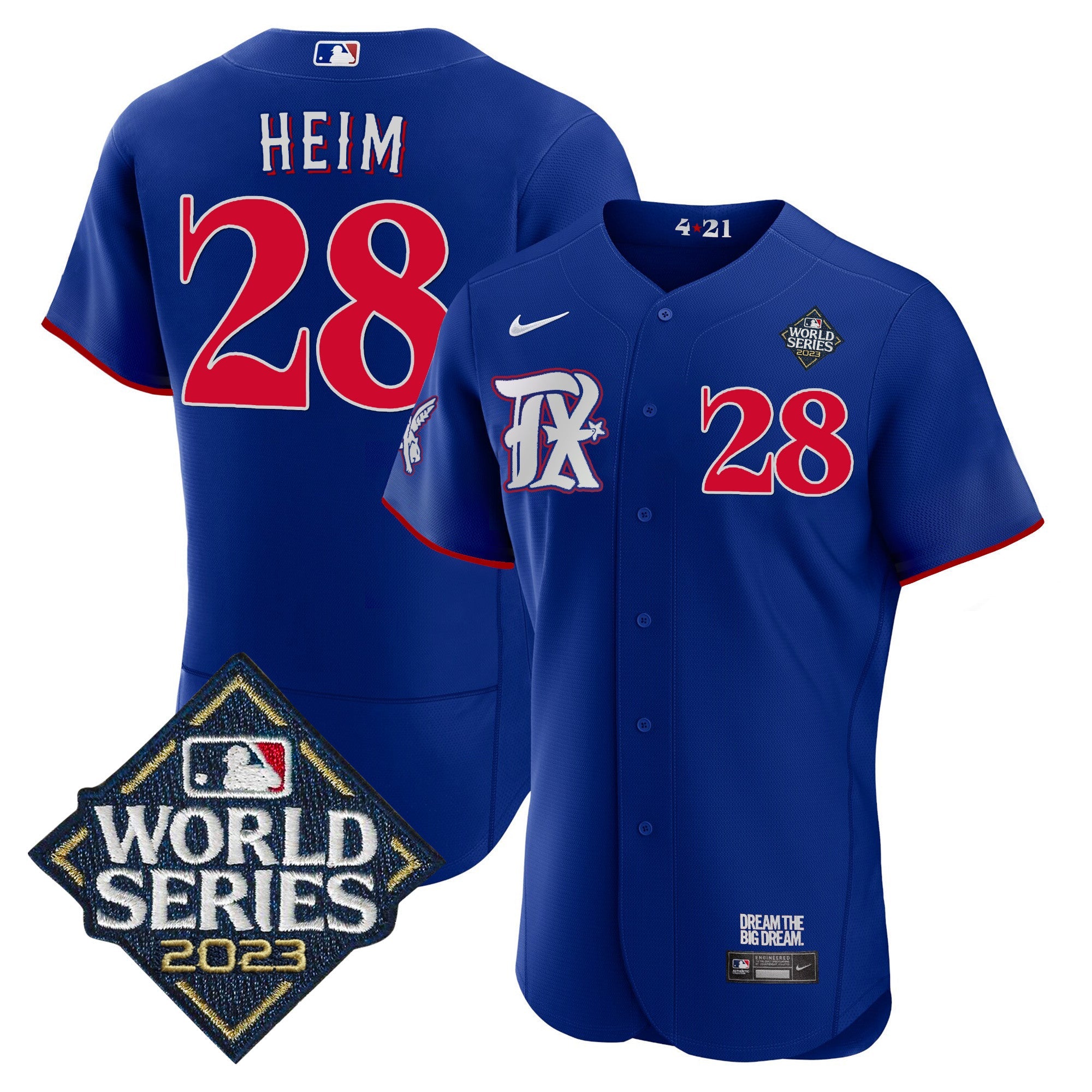 Men’s Texas 2023 World Series City Connect Flex Base Jersey