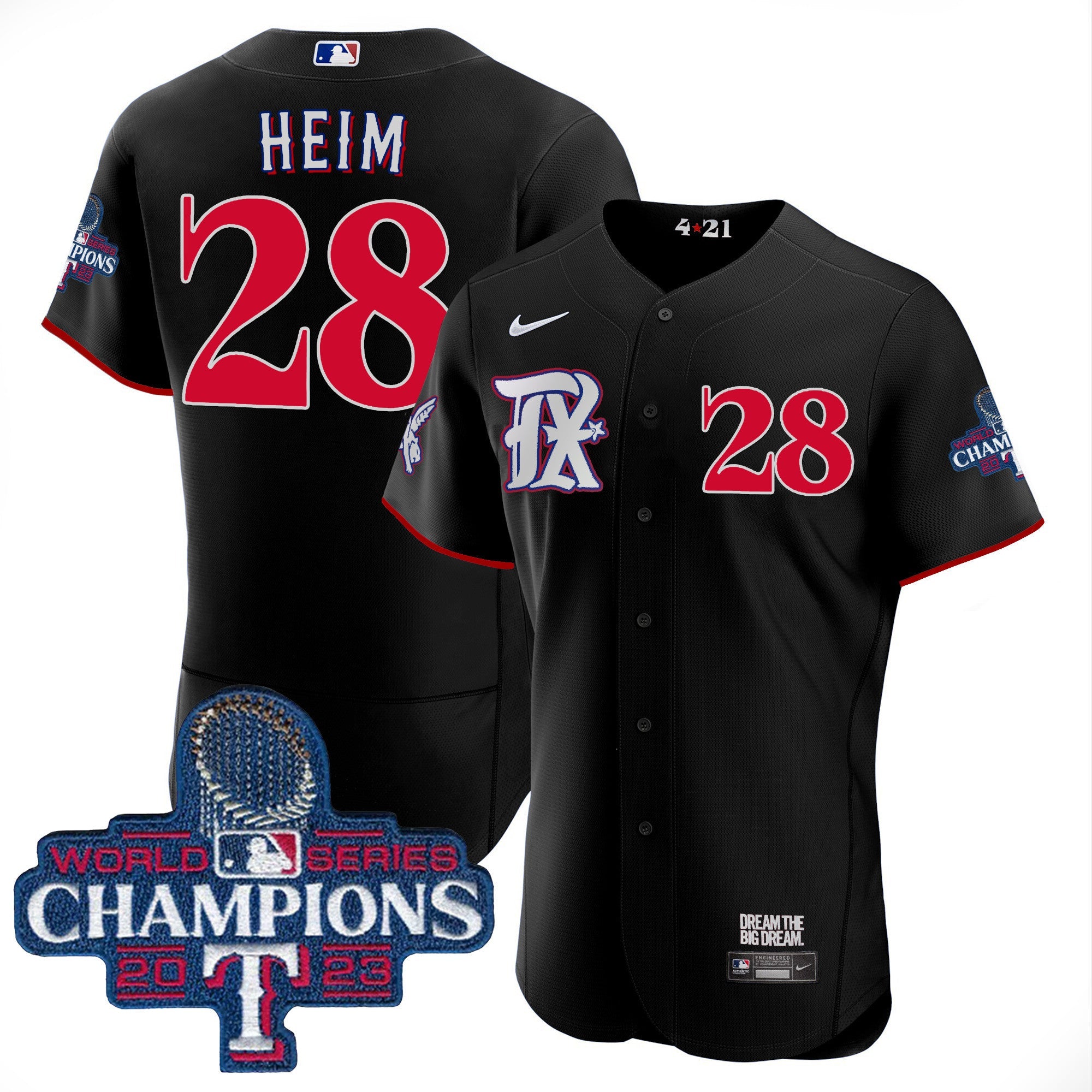 Men’s Texas 2023 World Series Champions City Connect Flex Base Jersey