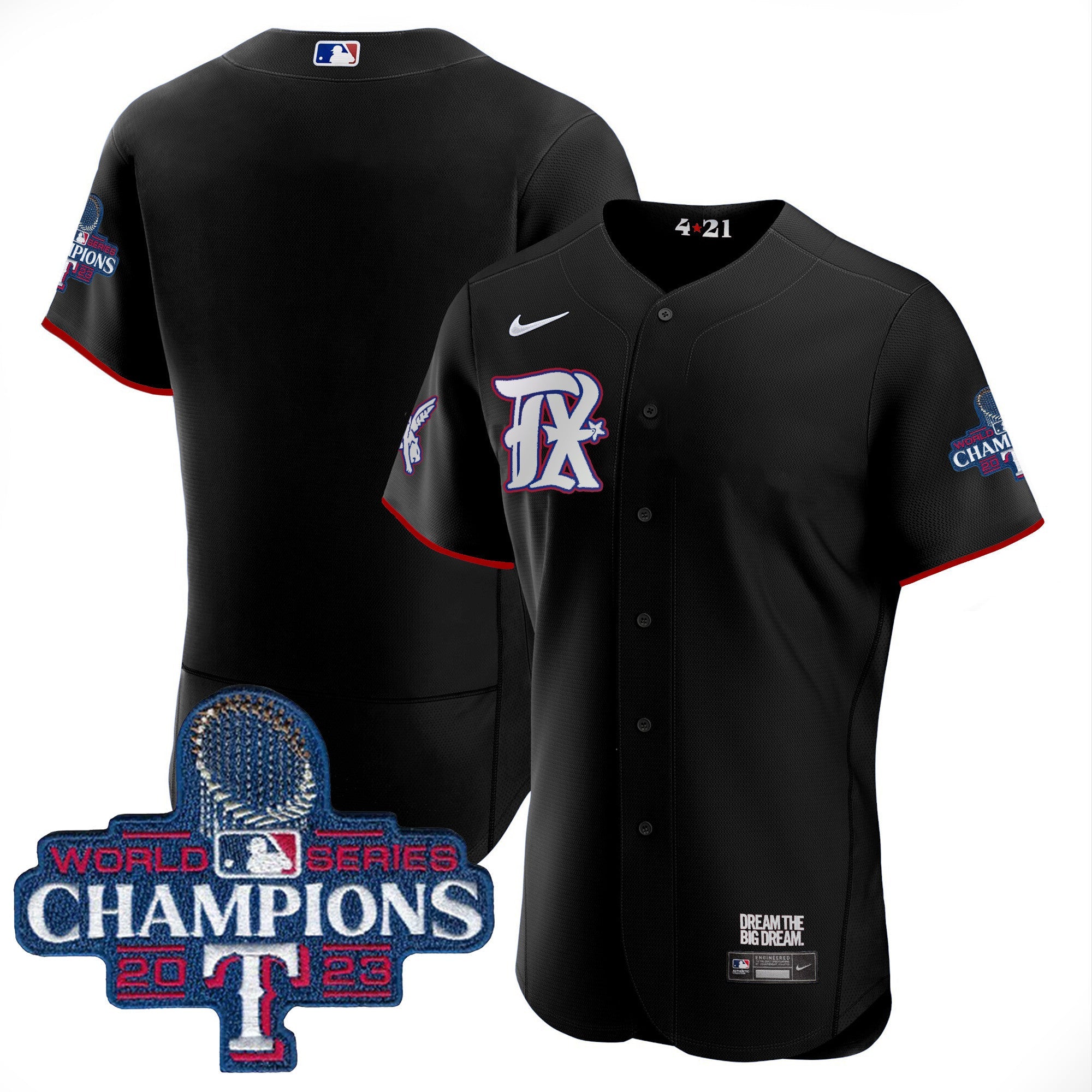 Men’s Texas 2023 World Series Champions City Connect Flex Base Jersey