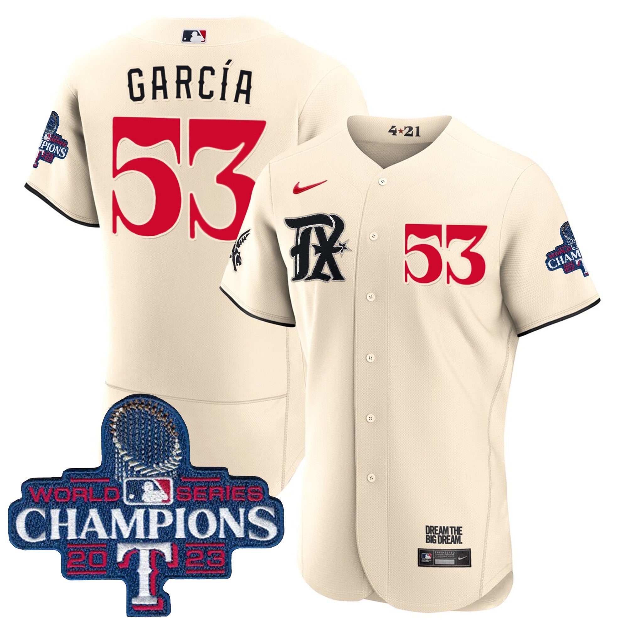 Men’s Texas 2023 World Series Champions City Connect Flex Base Jersey
