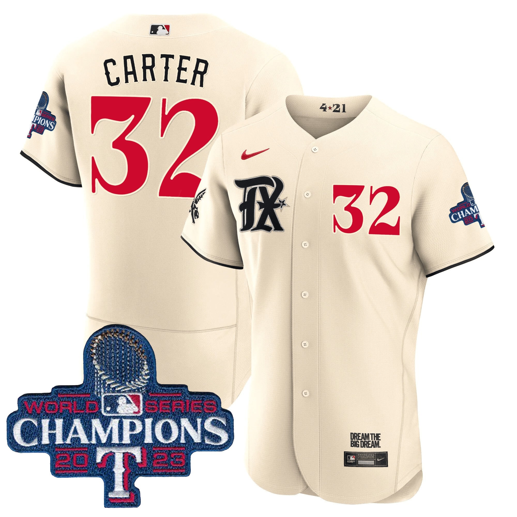 Men’s Texas 2023 World Series Champions City Connect Flex Base Jersey