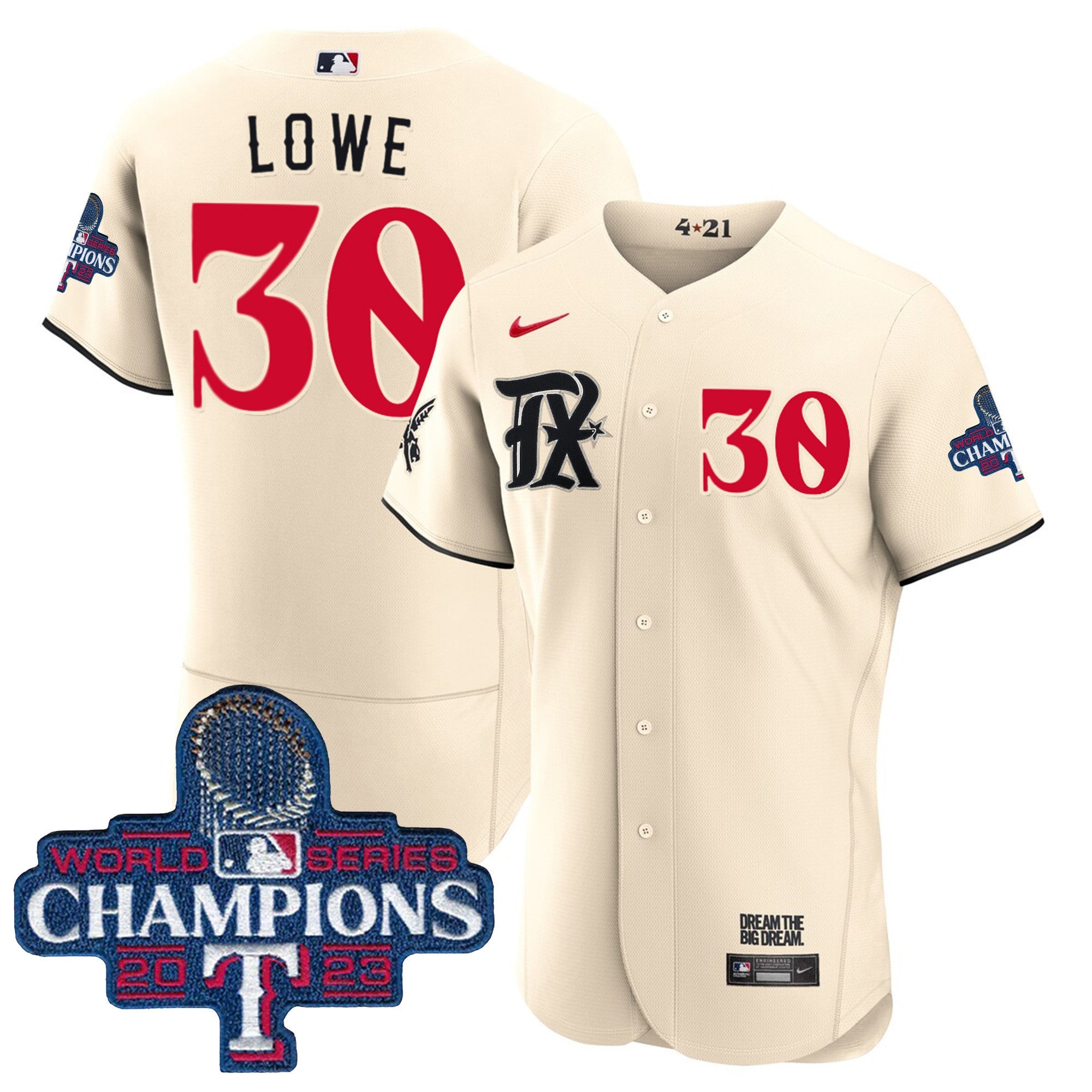Men’s Texas 2023 World Series Champions City Connect Flex Base Jersey