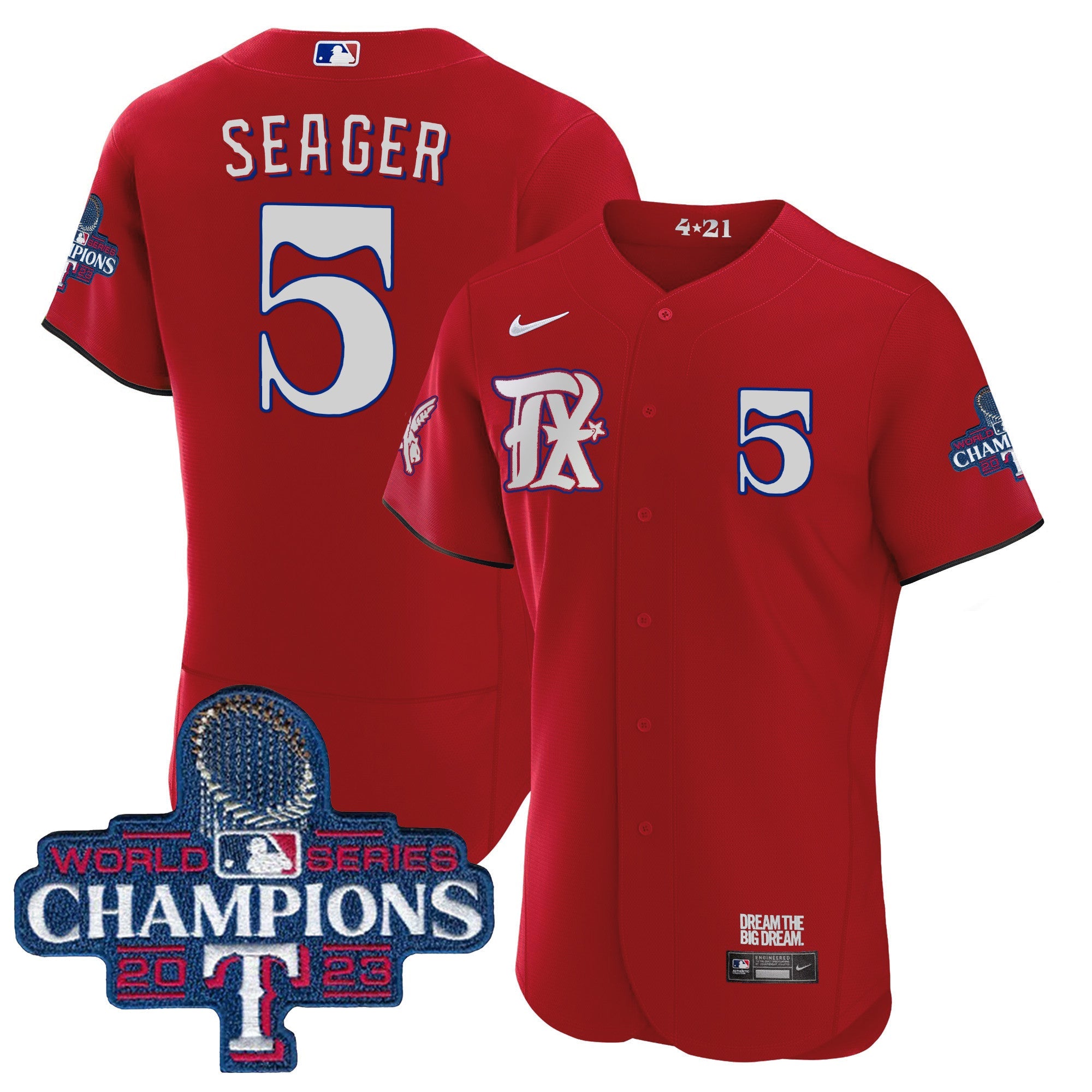Men’s Texas 2023 World Series Champions City Connect Flex Base Jersey