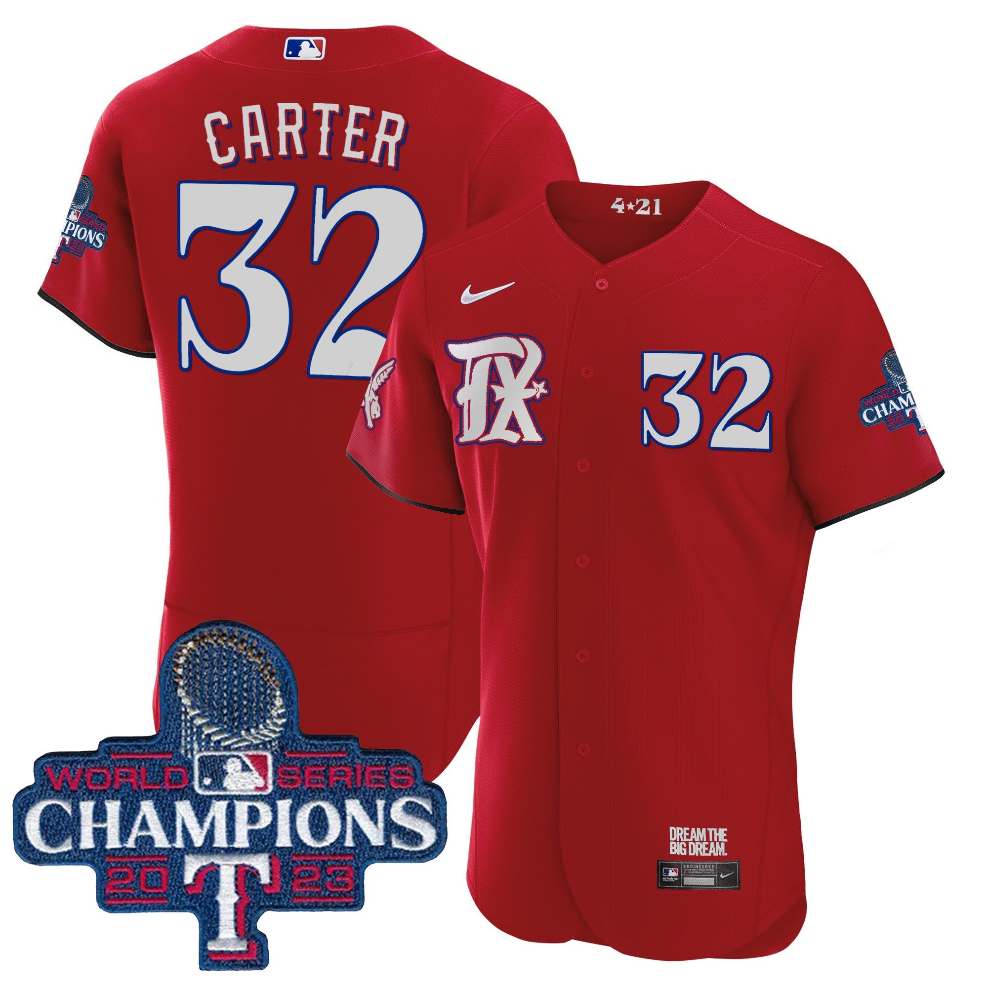 Men’s Texas 2023 World Series Champions City Connect Flex Base Jersey