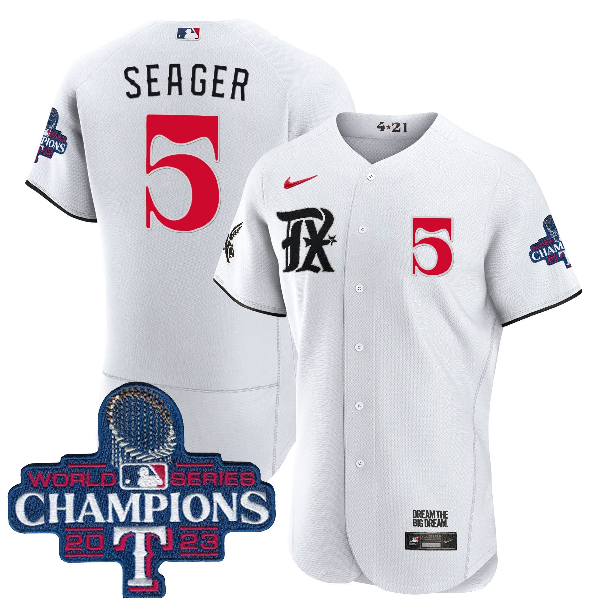 Men’s Texas 2023 World Series Champions City Connect Flex Base Jersey