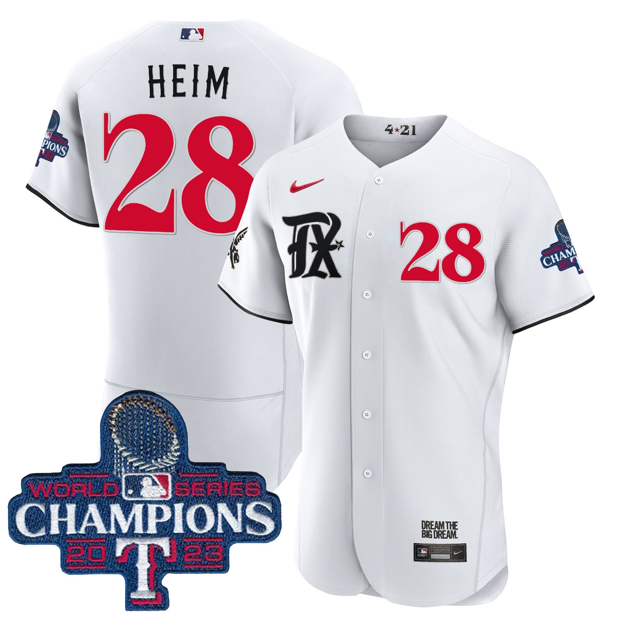 Men’s Texas 2023 World Series Champions City Connect Flex Base Jersey