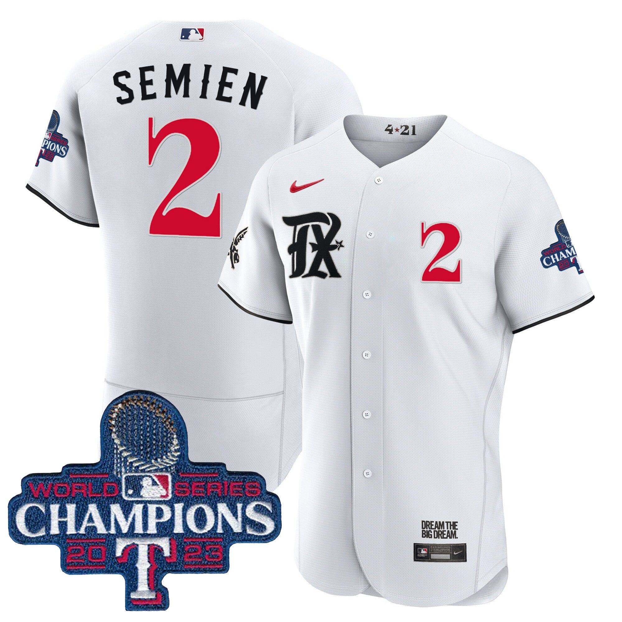 Men’s Texas 2023 World Series Champions City Connect Flex Base Jersey