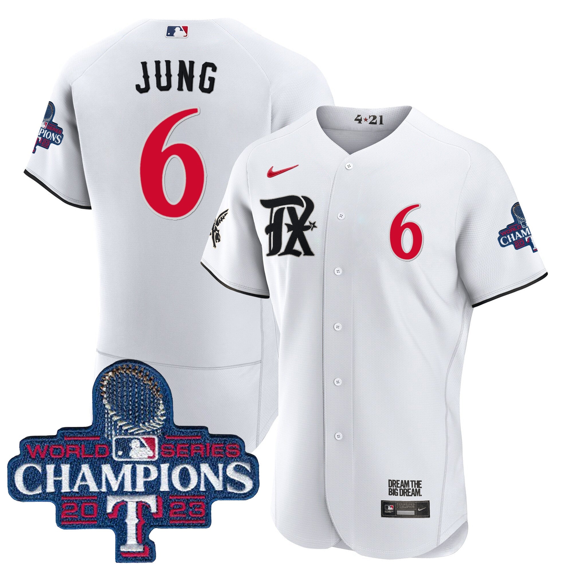 Men’s Texas 2023 World Series Champions City Connect Flex Base Jersey