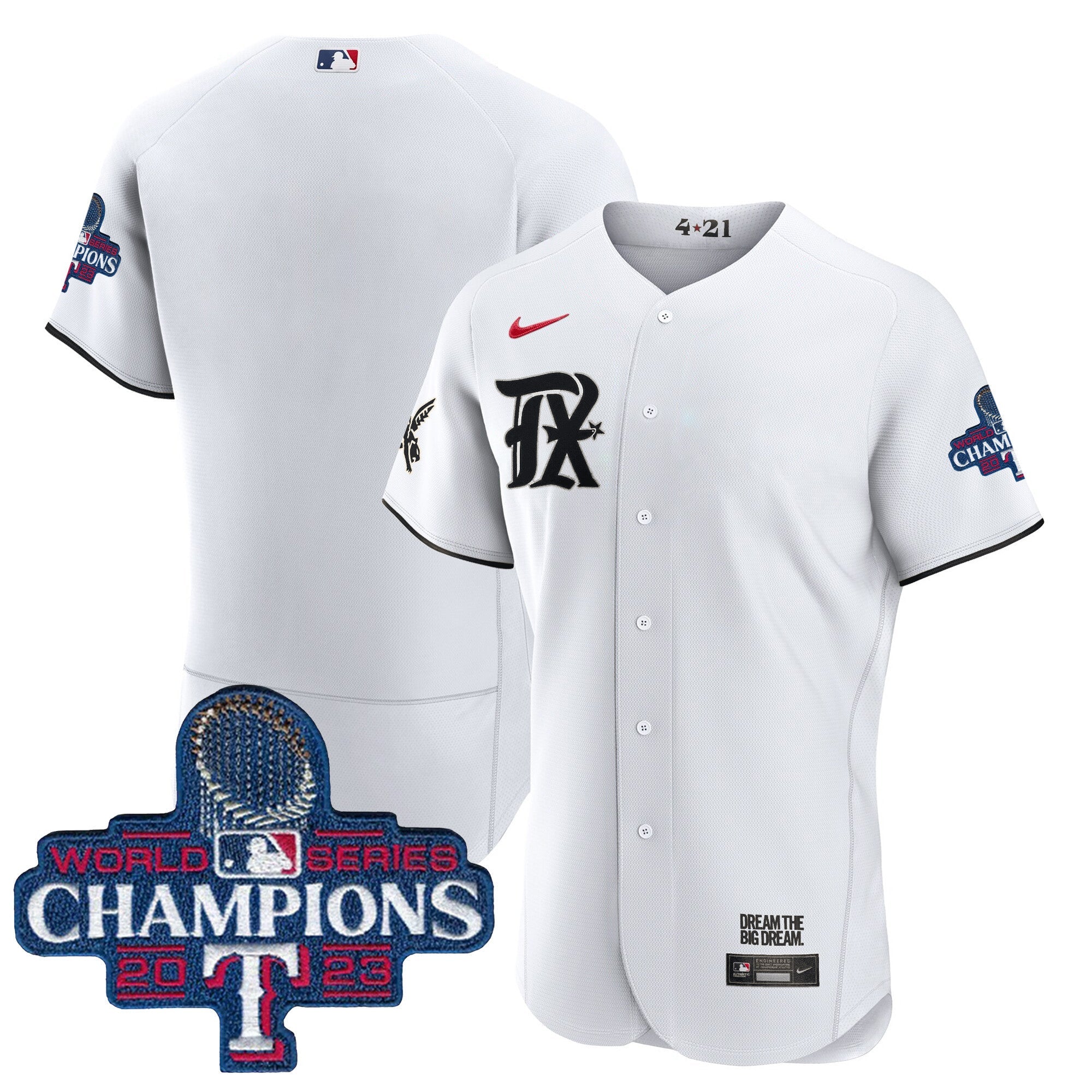 Men’s Texas 2023 World Series Champions City Connect Flex Base Jersey