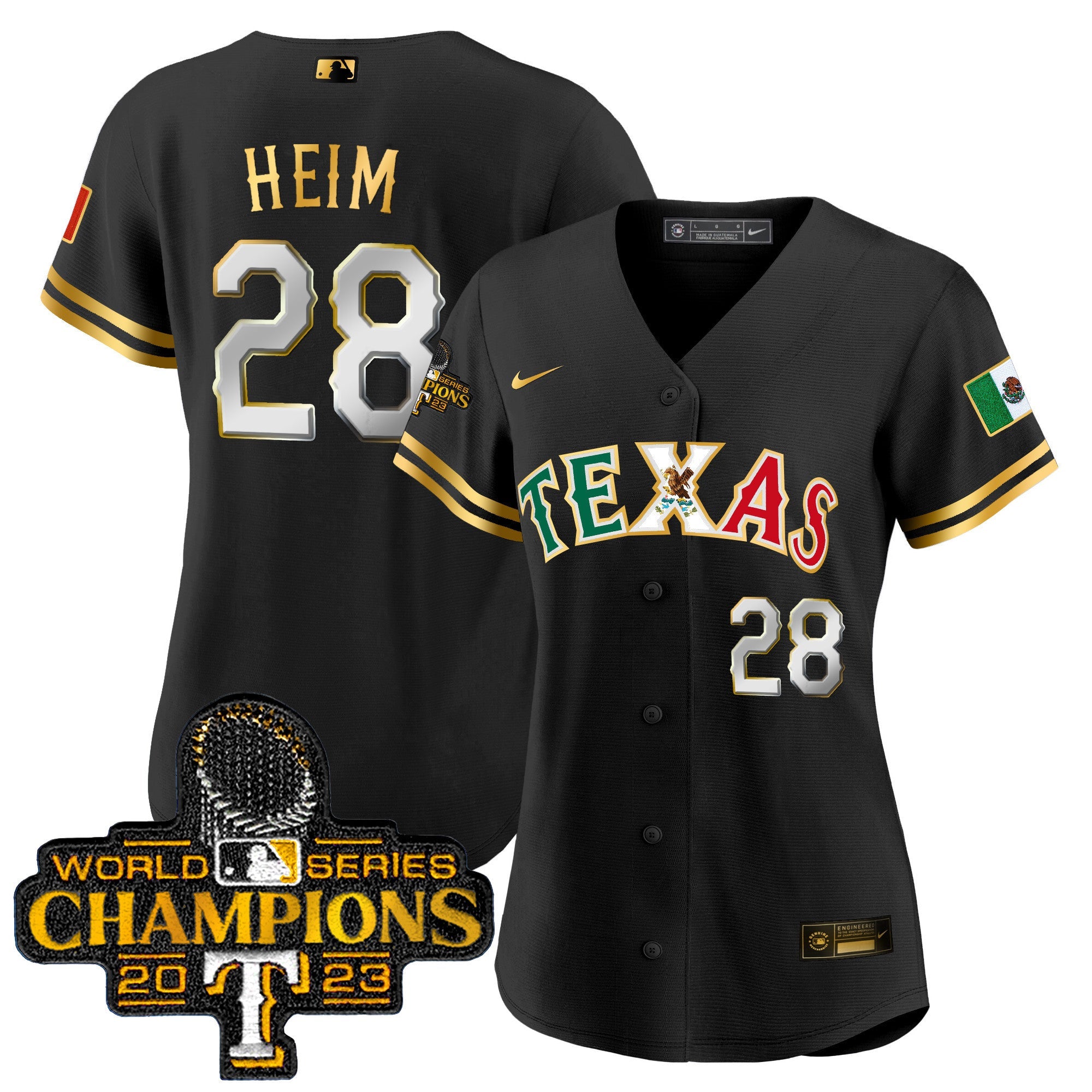 Women’s Texas Mexico 2023 World Series Champions Baseball Jersey