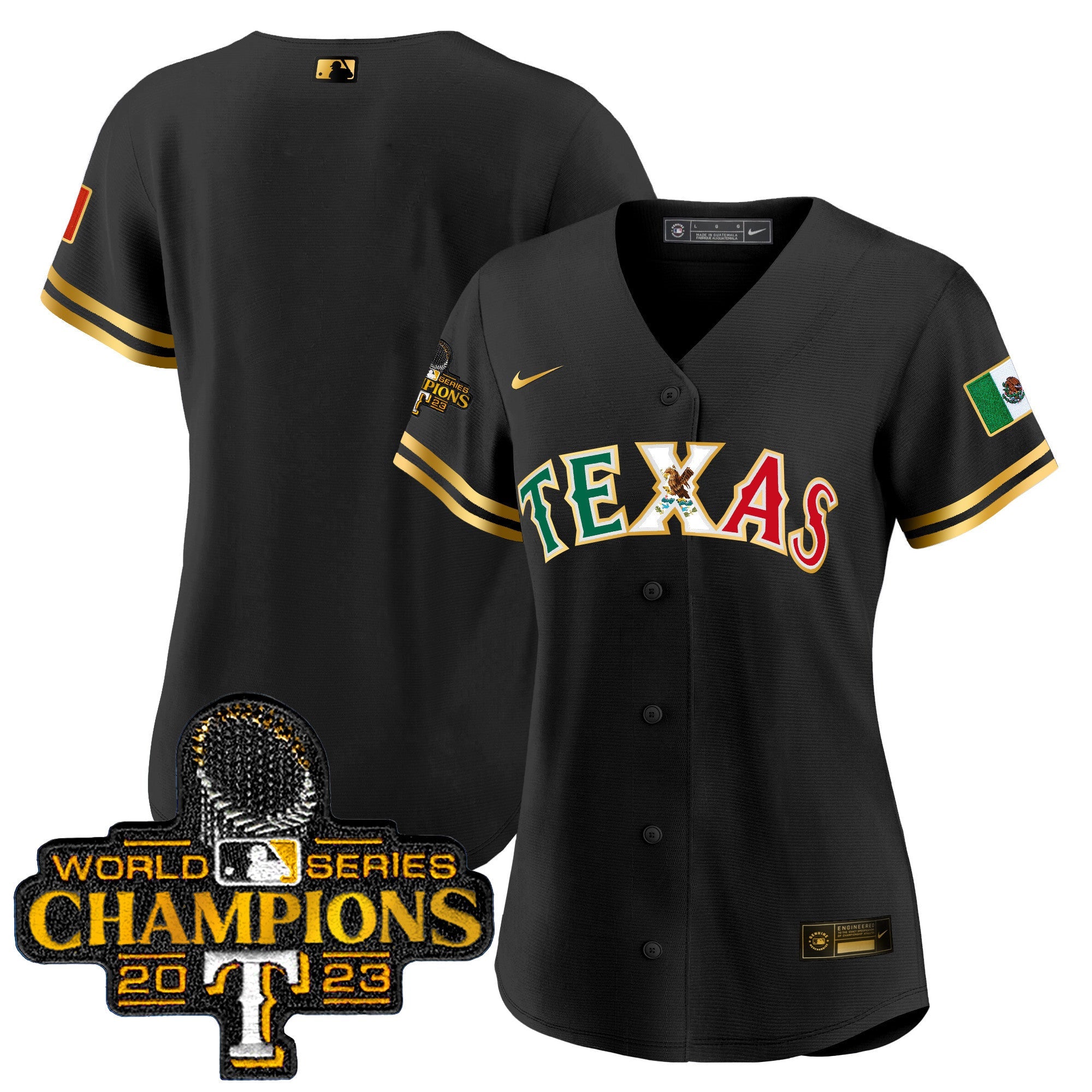 Women’s Texas Mexico 2023 World Series Champions Baseball Jersey