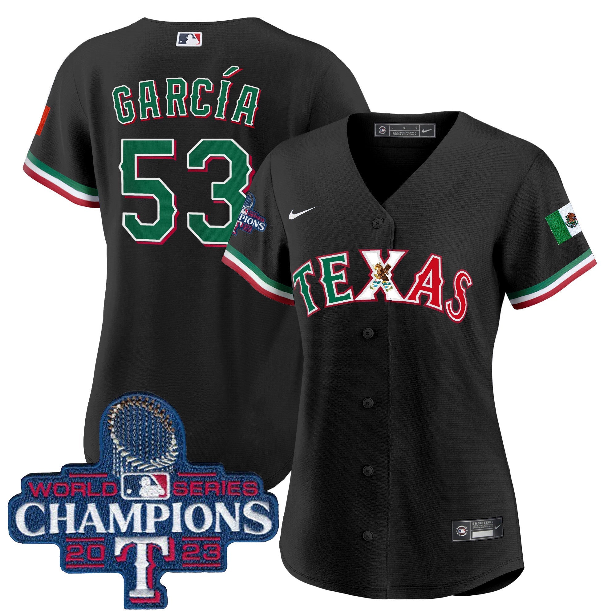 Women’s Texas Mexico 2023 World Series Champions Baseball Jersey