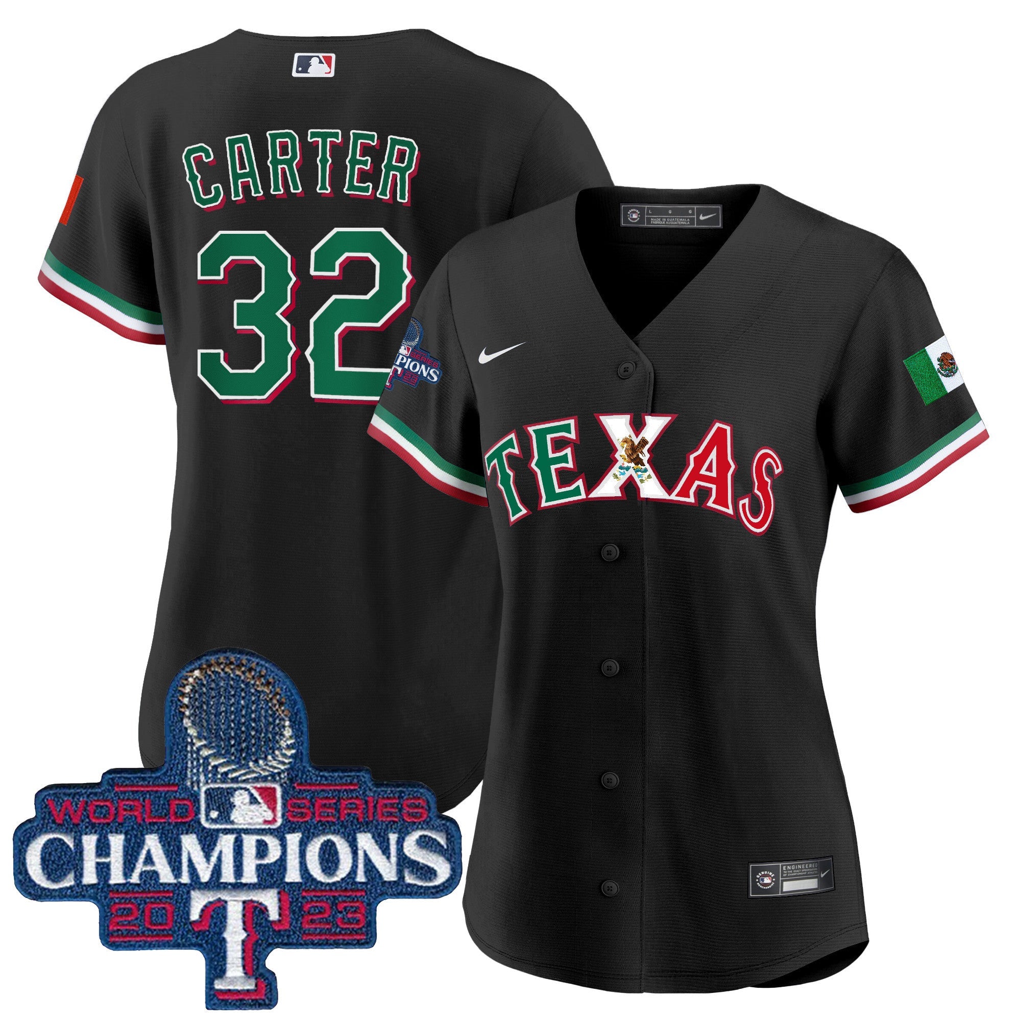 Women’s Texas Mexico 2023 World Series Champions Baseball Jersey