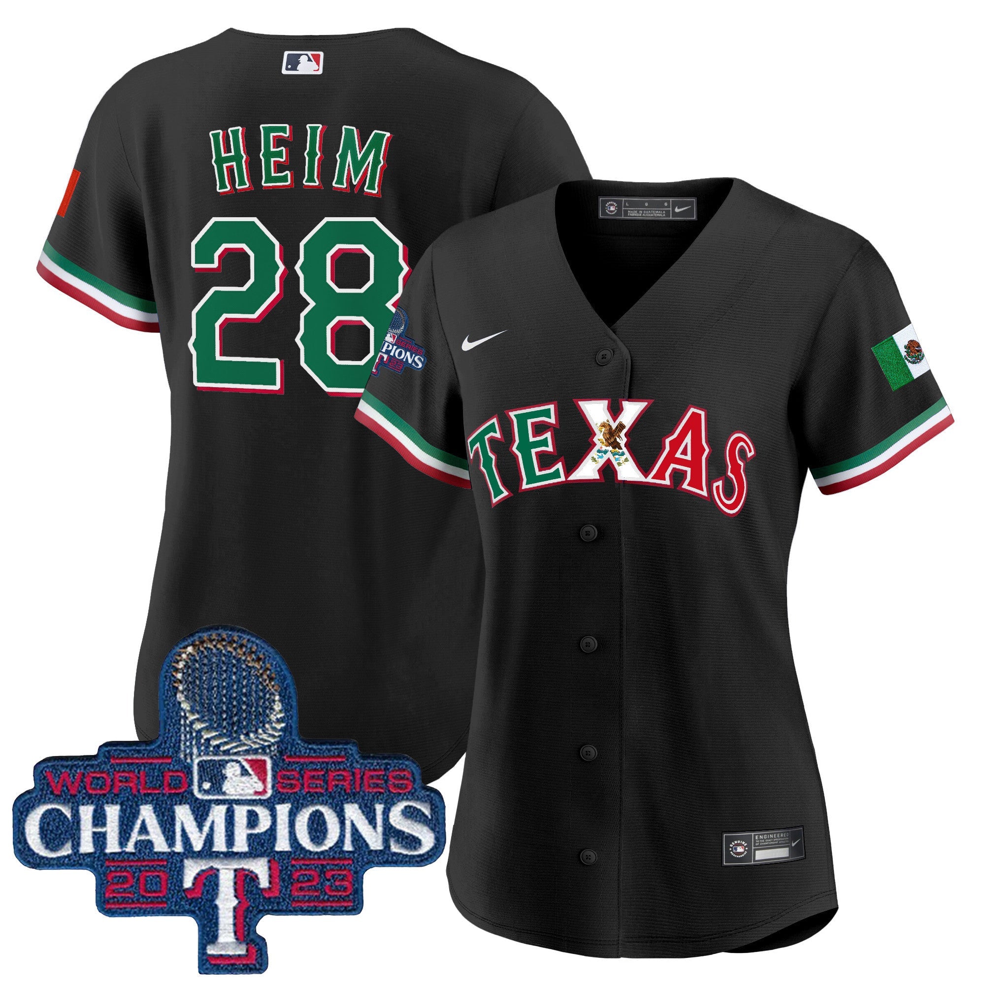 Women’s Texas Mexico 2023 World Series Champions Baseball Jersey