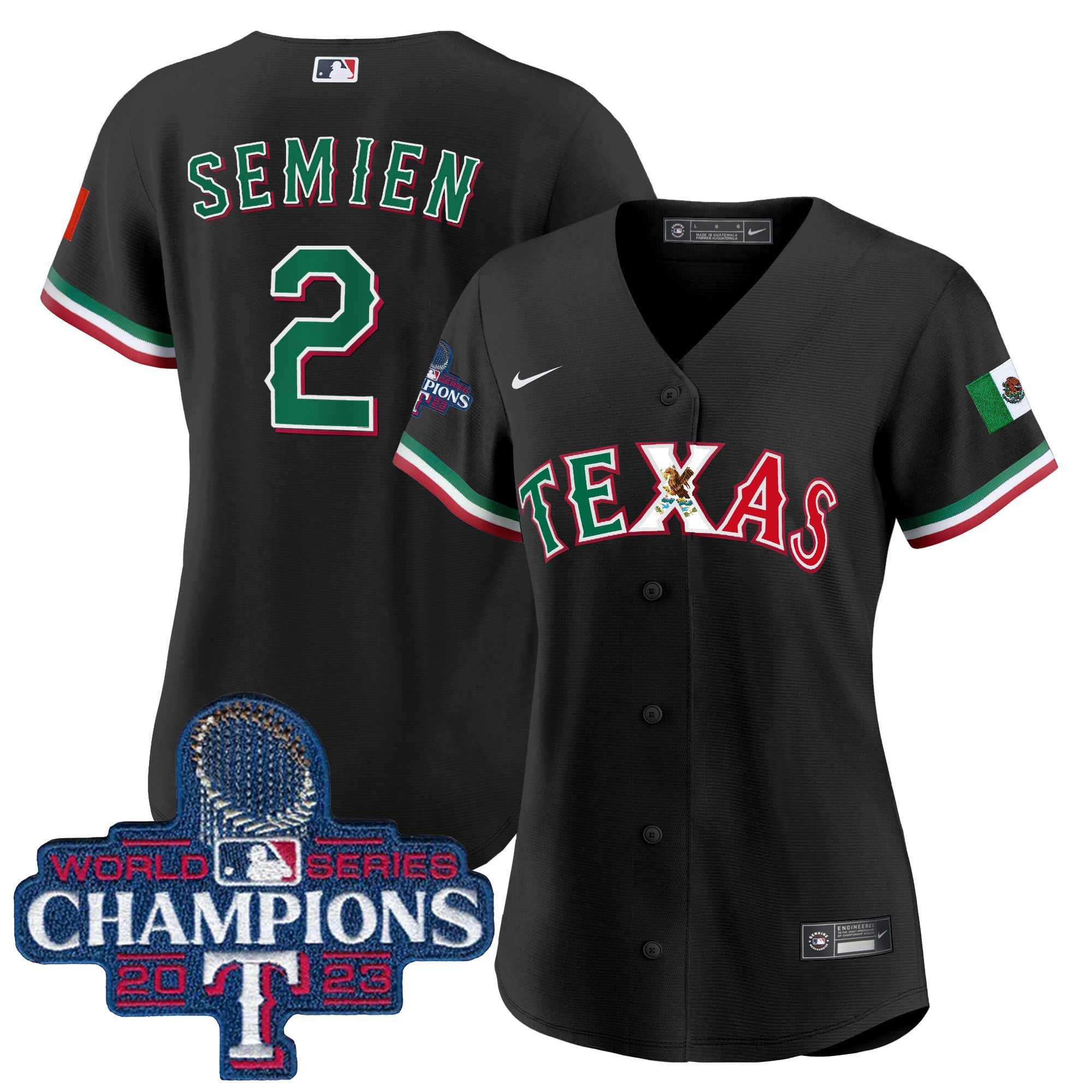 Women’s Texas Mexico 2023 World Series Champions Baseball Jersey