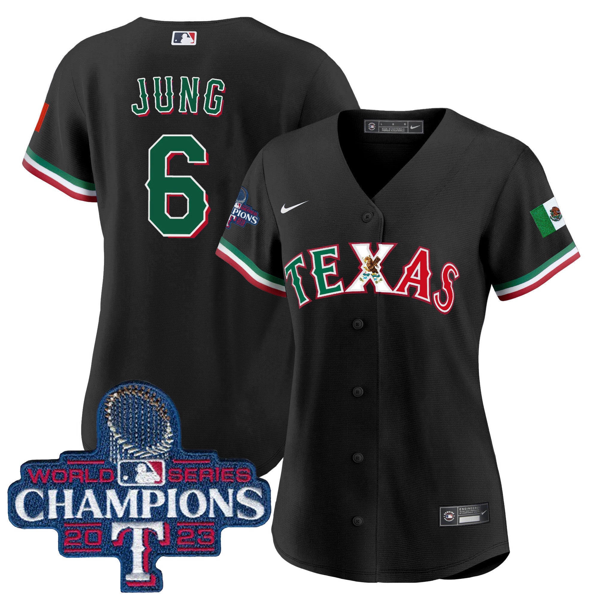 Women’s Texas Mexico 2023 World Series Champions Baseball Jersey