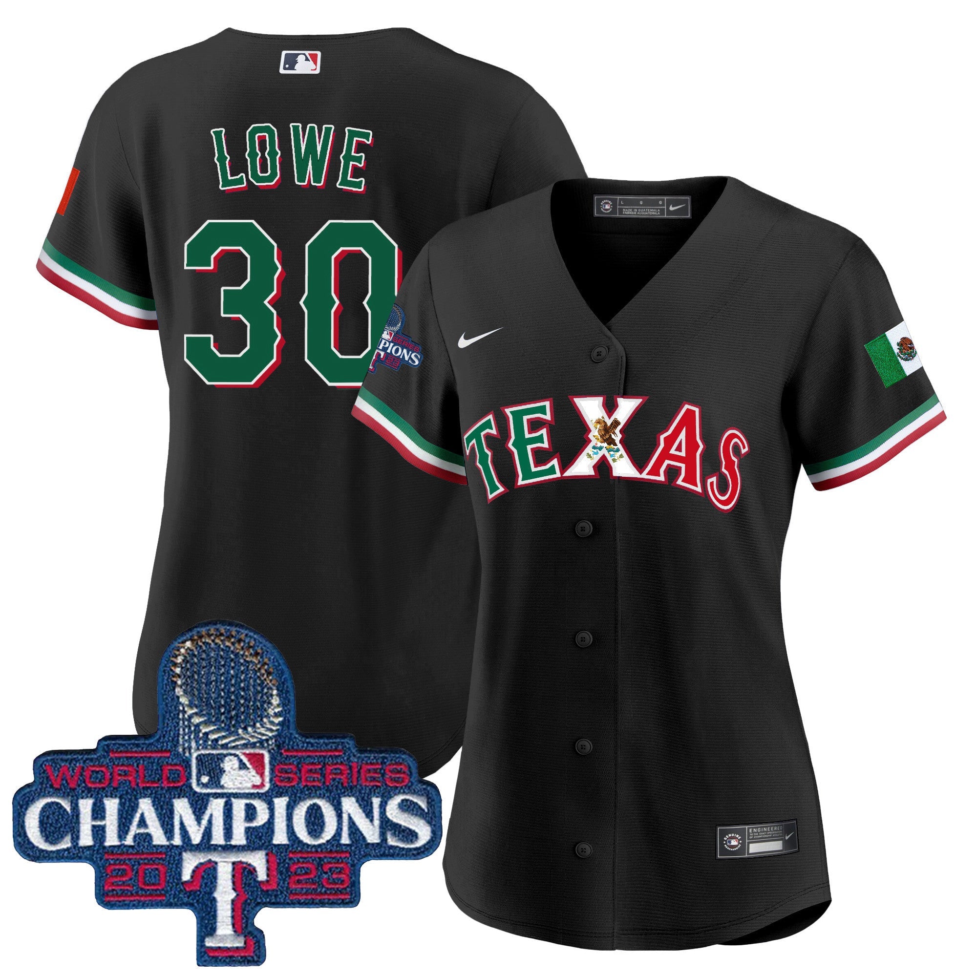 Women’s Texas Mexico 2023 World Series Champions Baseball Jersey