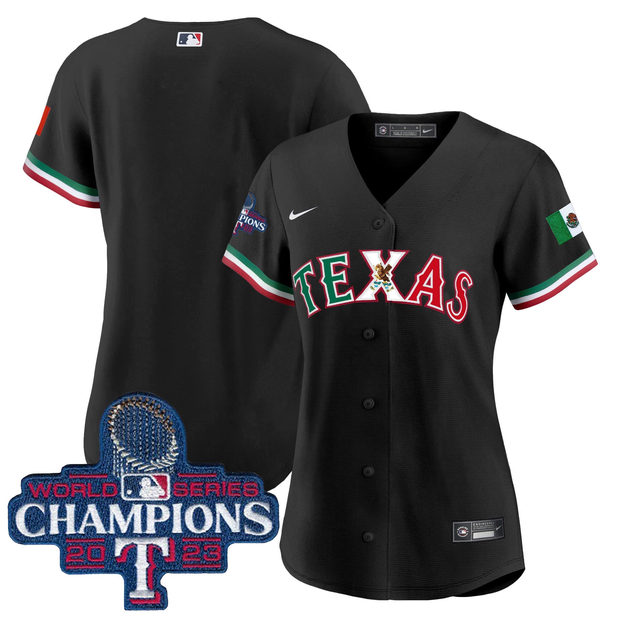 Women’s Texas Mexico 2023 World Series Champions Baseball Jersey