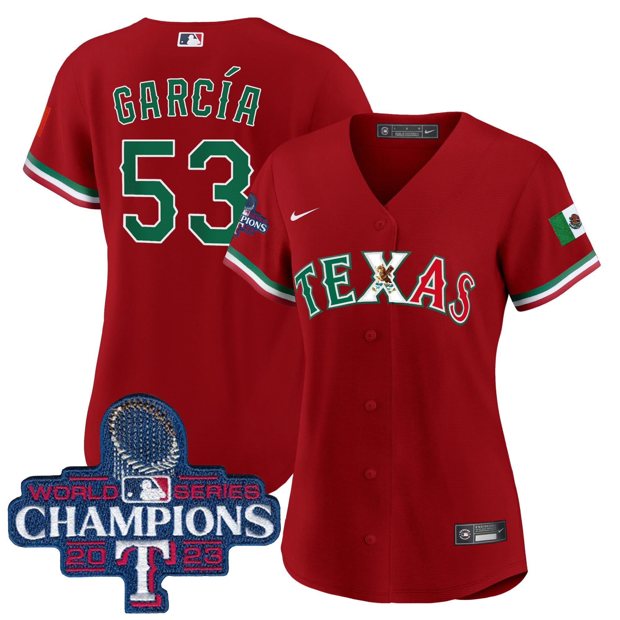 Women’s Texas Mexico 2023 World Series Champions Baseball Jersey