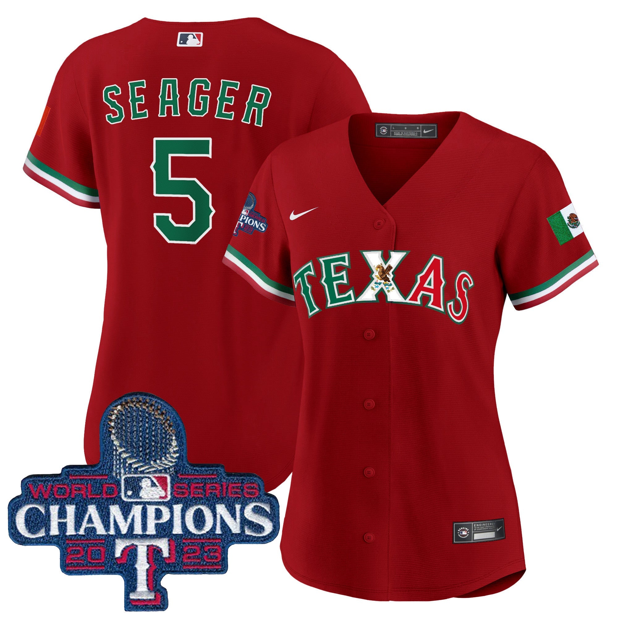Women’s Texas Mexico 2023 World Series Champions Baseball Jersey