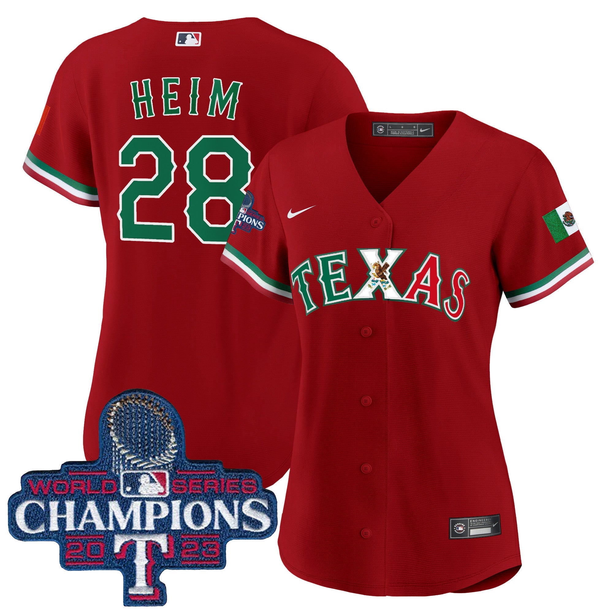 Women’s Texas Mexico 2023 World Series Champions Baseball Jersey