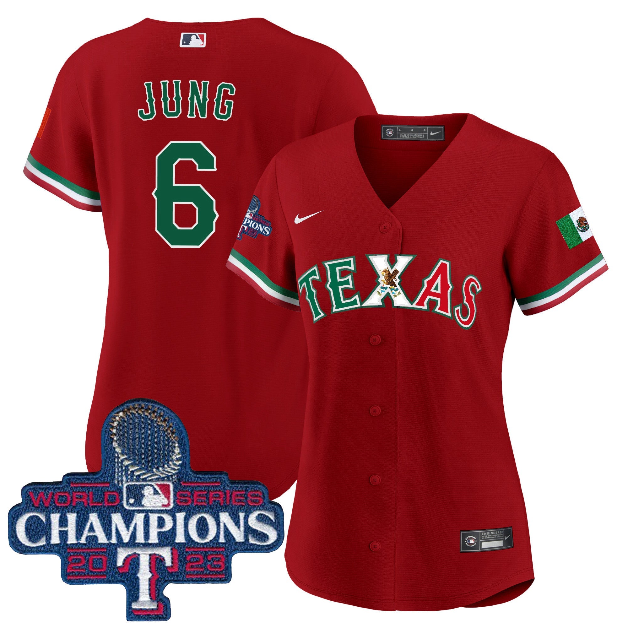 Women’s Texas Mexico 2023 World Series Champions Baseball Jersey