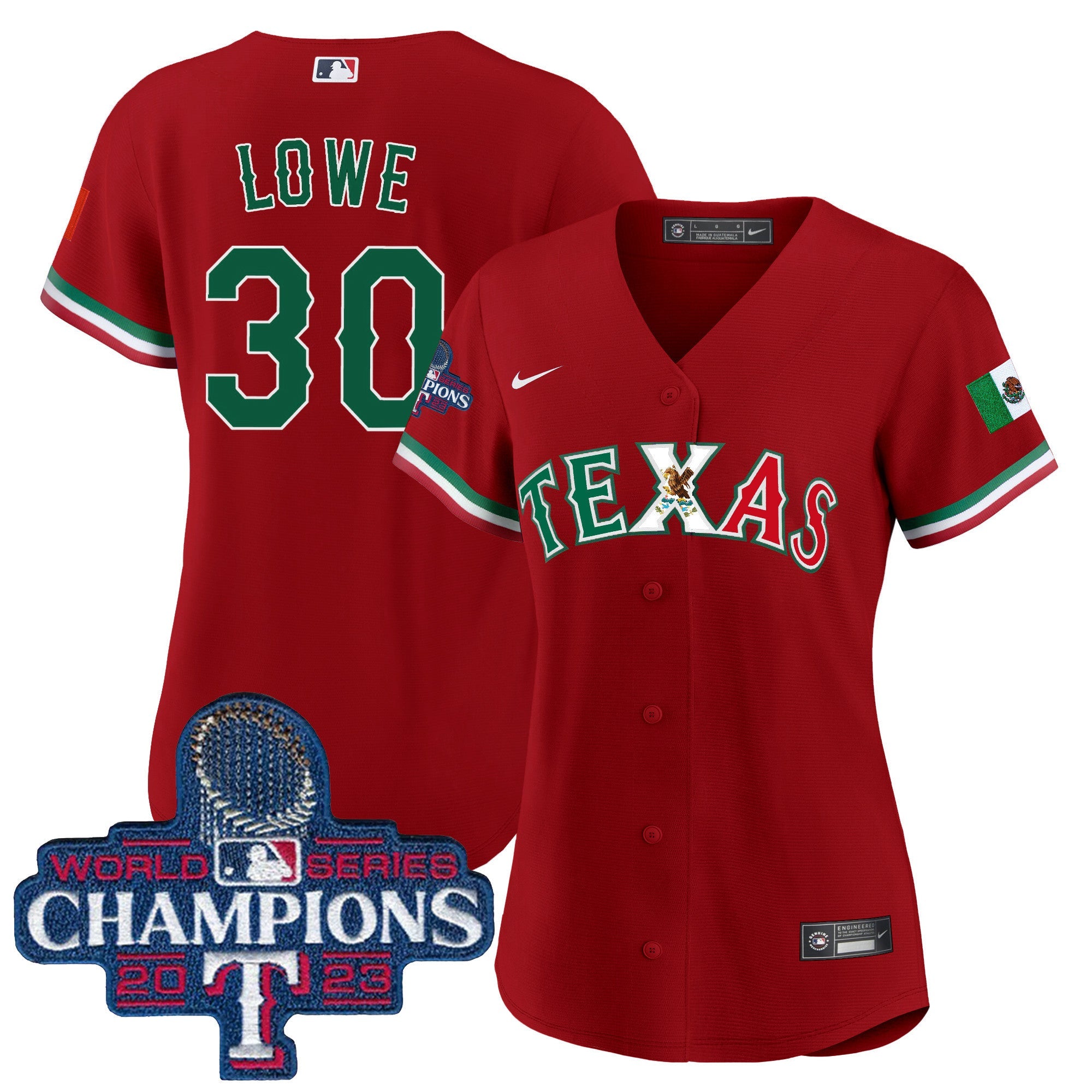 Women’s Texas Mexico 2023 World Series Champions Baseball Jersey