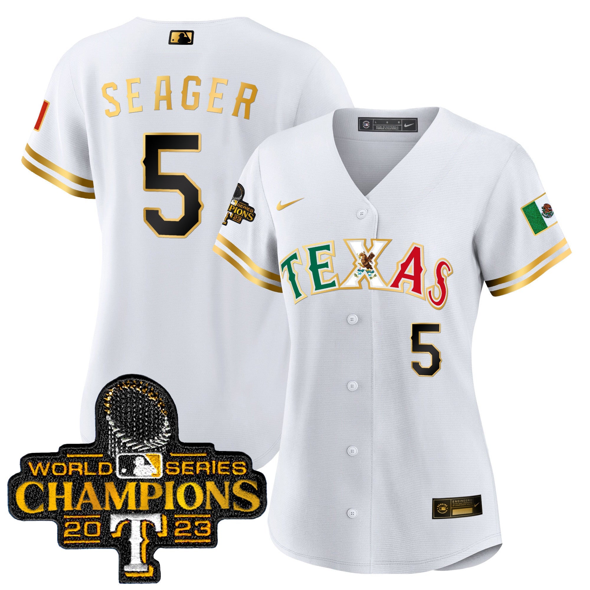 Women’s Texas Mexico 2023 World Series Champions Baseball Jersey