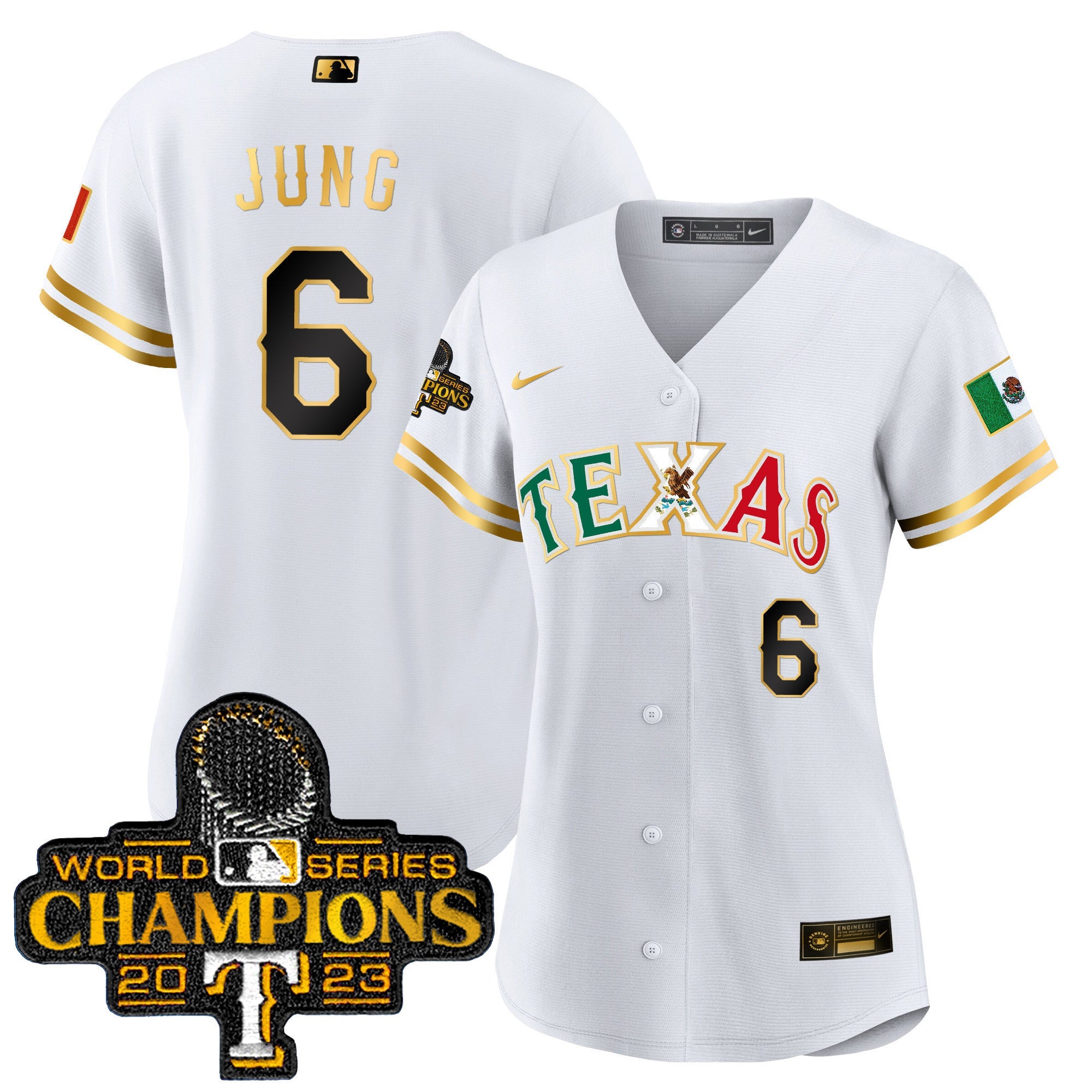 Women’s Texas Mexico 2023 World Series Champions Baseball Jersey