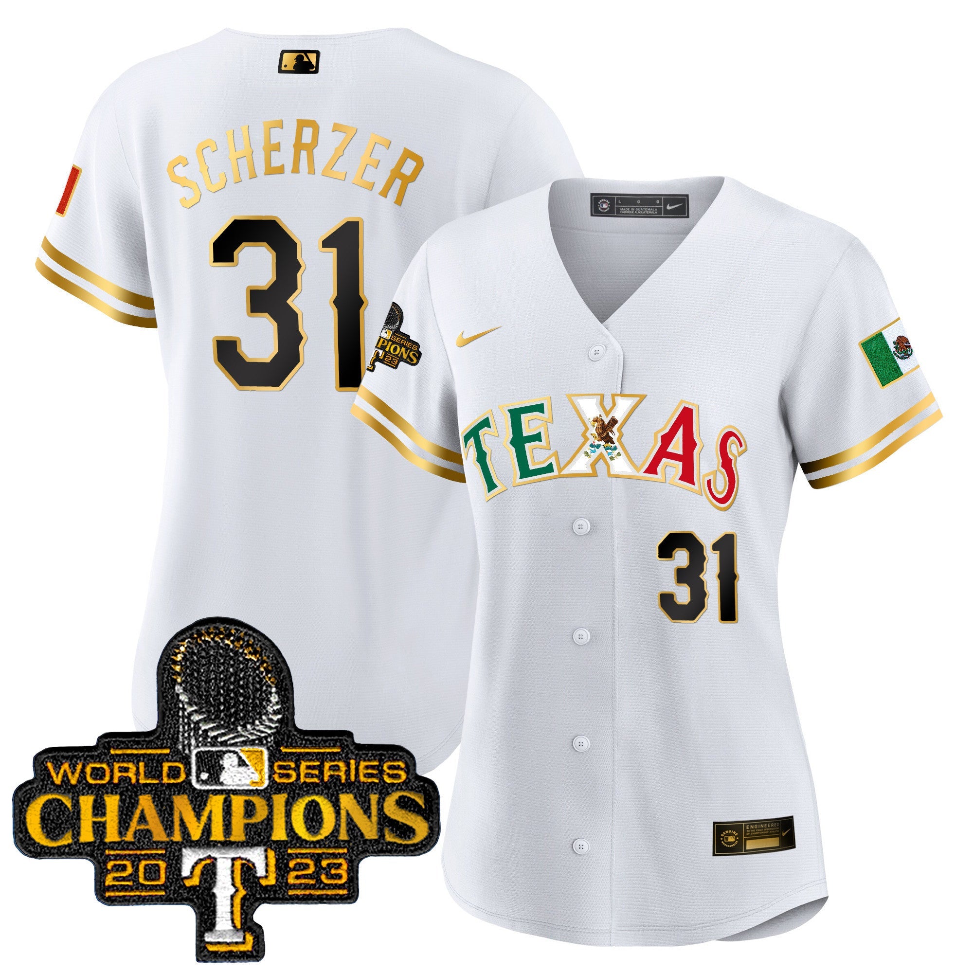Women’s Texas Mexico 2023 World Series Champions Baseball Jersey