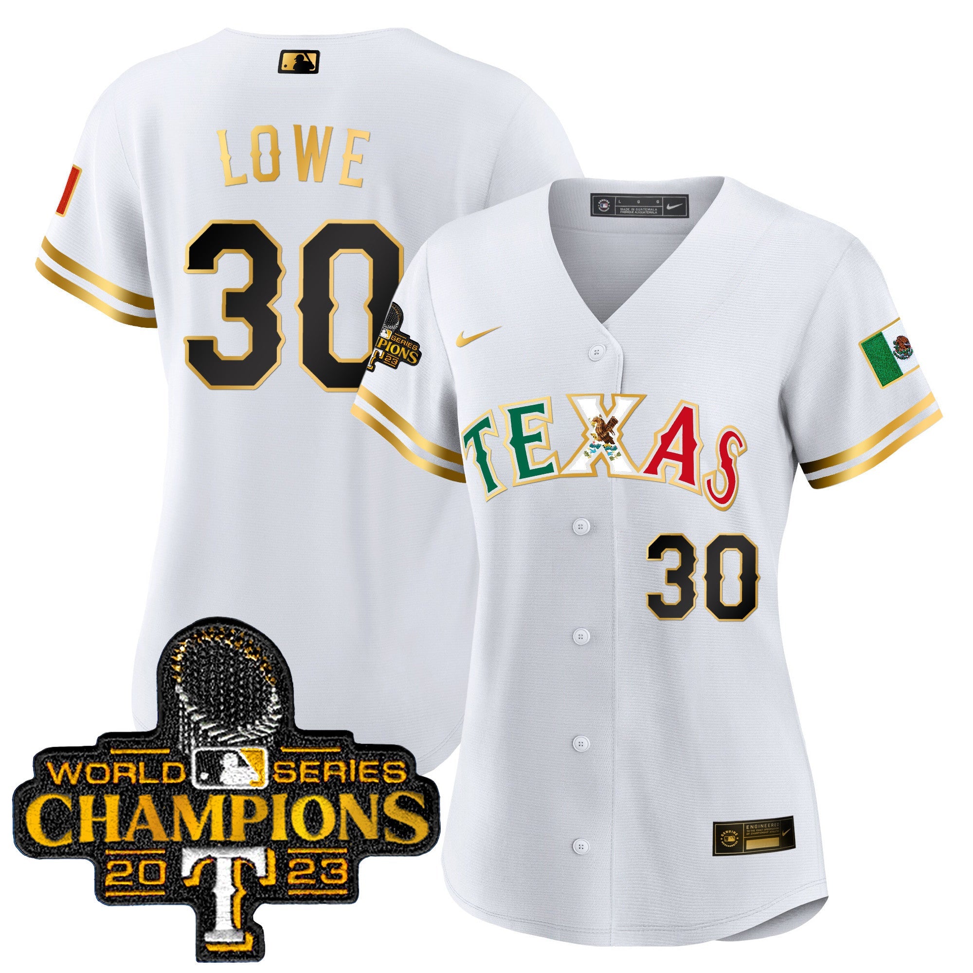 Women’s Texas Mexico 2023 World Series Champions Baseball Jersey