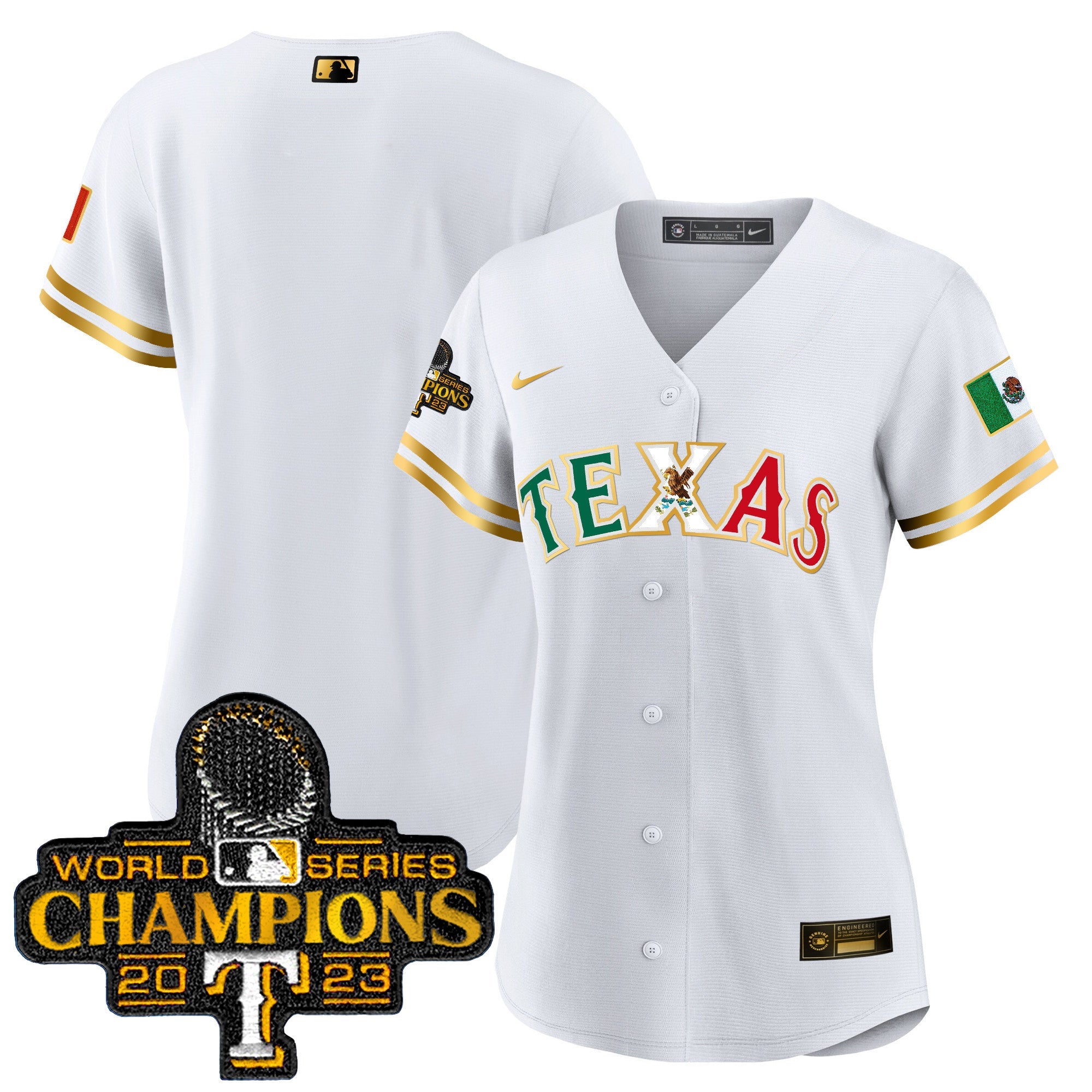 Women’s Texas Mexico 2023 World Series Champions Baseball Jersey