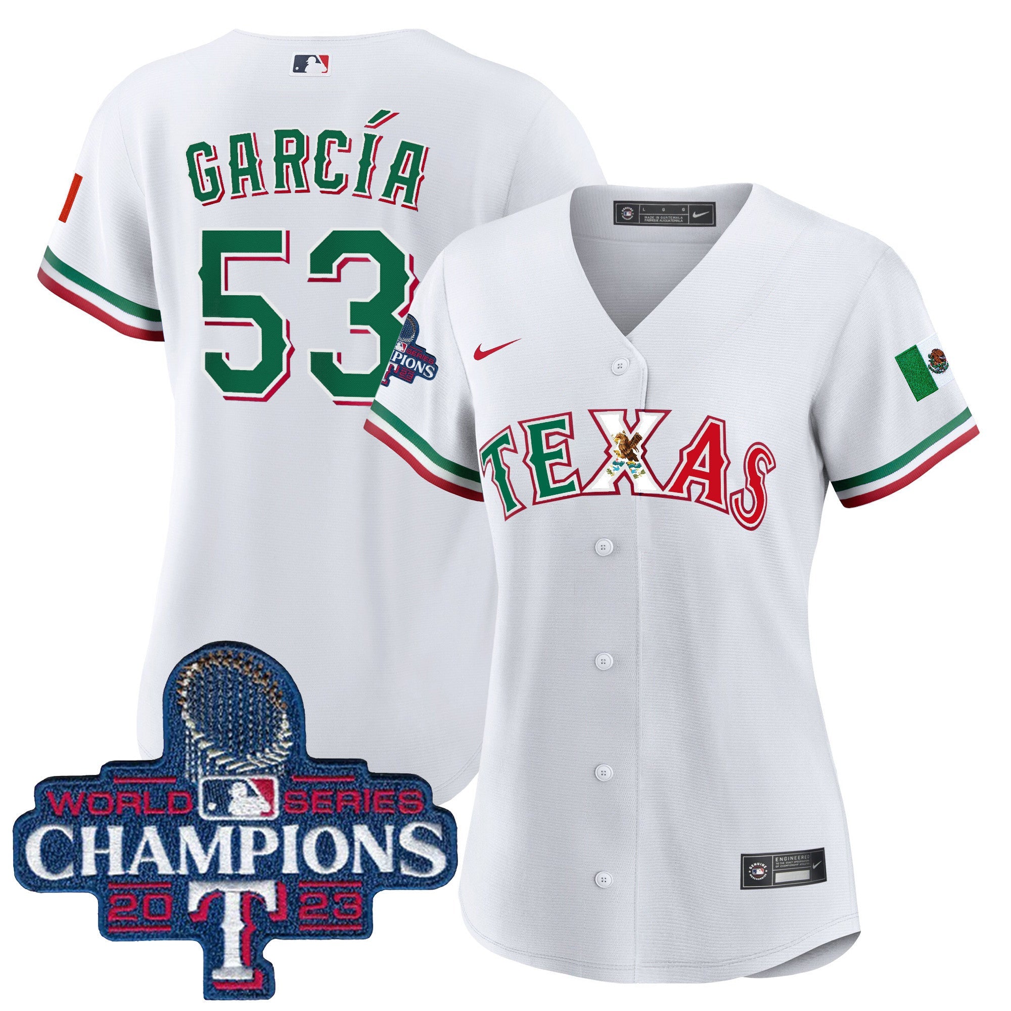 Women’s Texas Mexico 2023 World Series Champions Baseball Jersey
