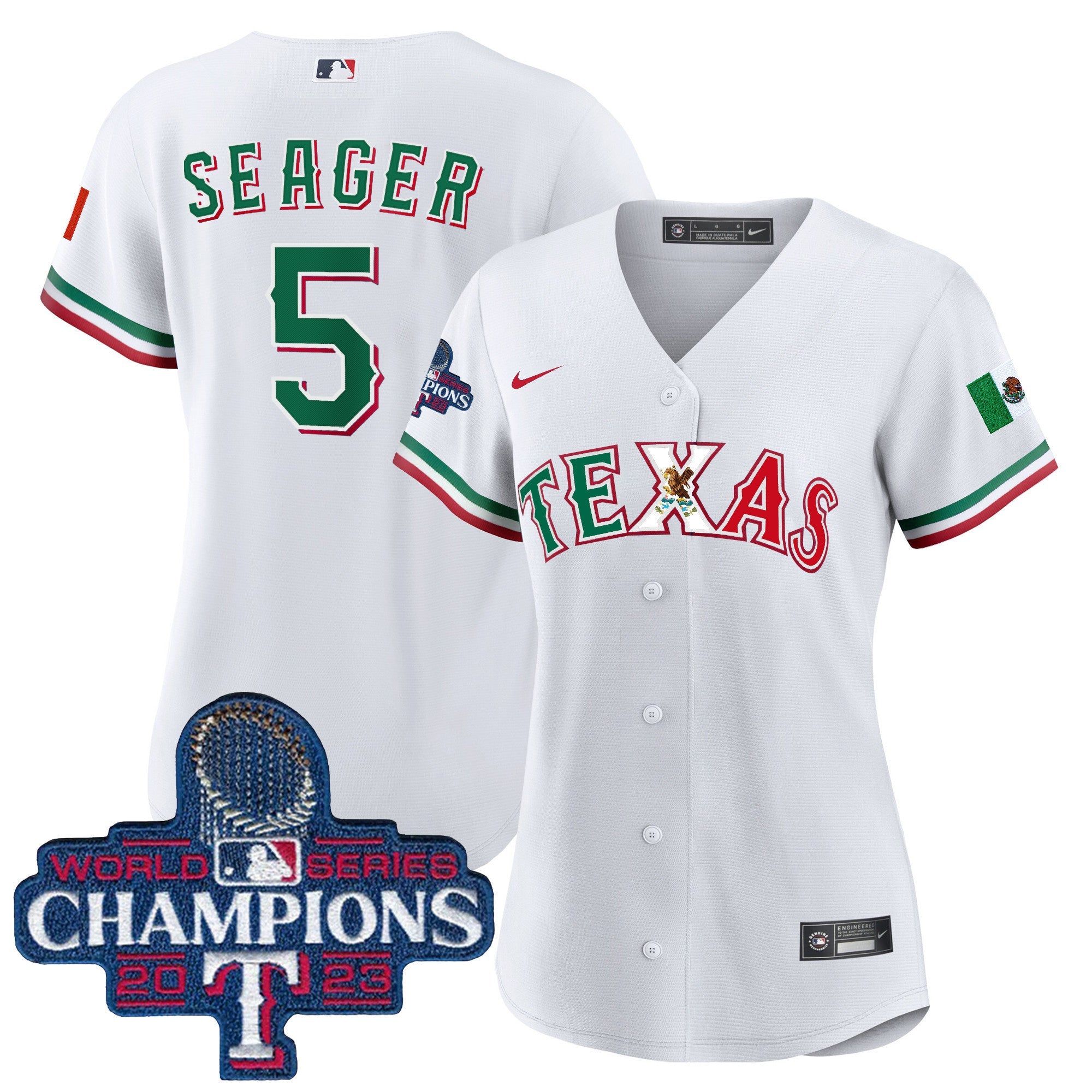 Women’s Texas Mexico 2023 World Series Champions Baseball Jersey