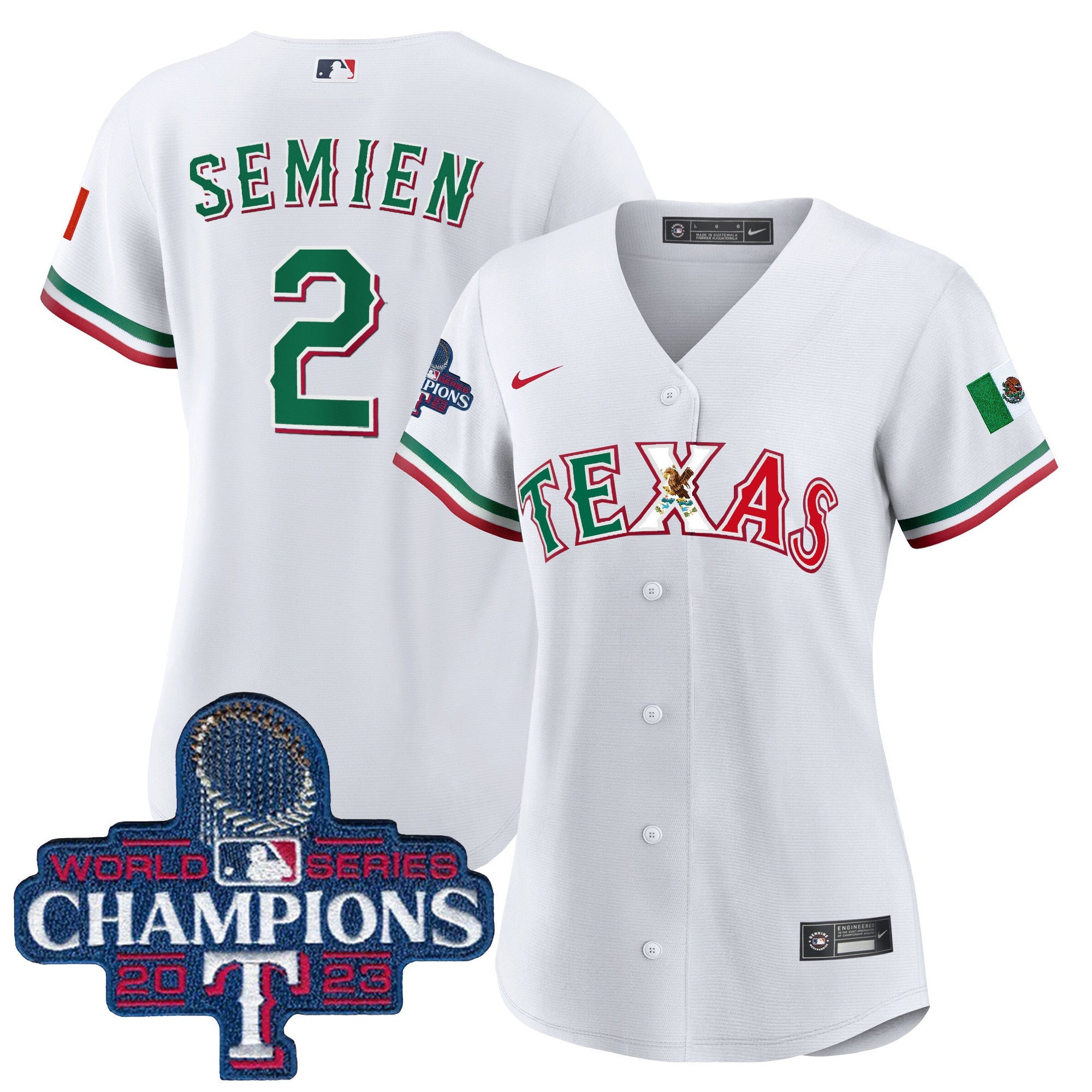 Women’s Texas Mexico 2023 World Series Champions Baseball Jersey