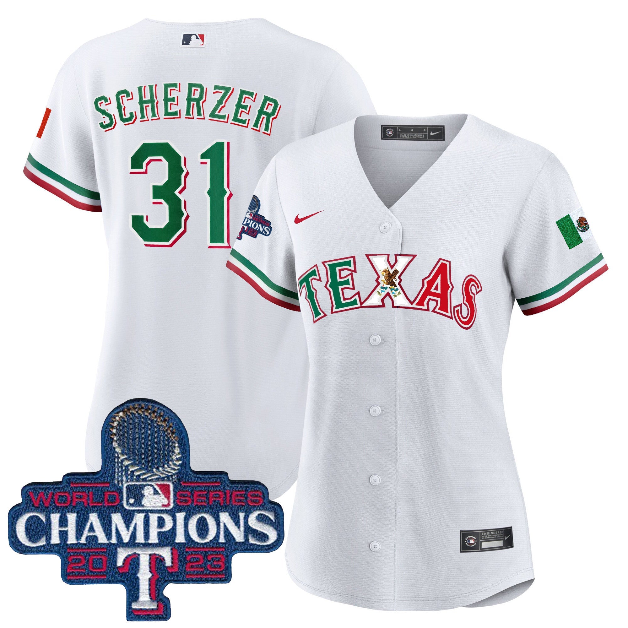 Women’s Texas Mexico 2023 World Series Champions Baseball Jersey