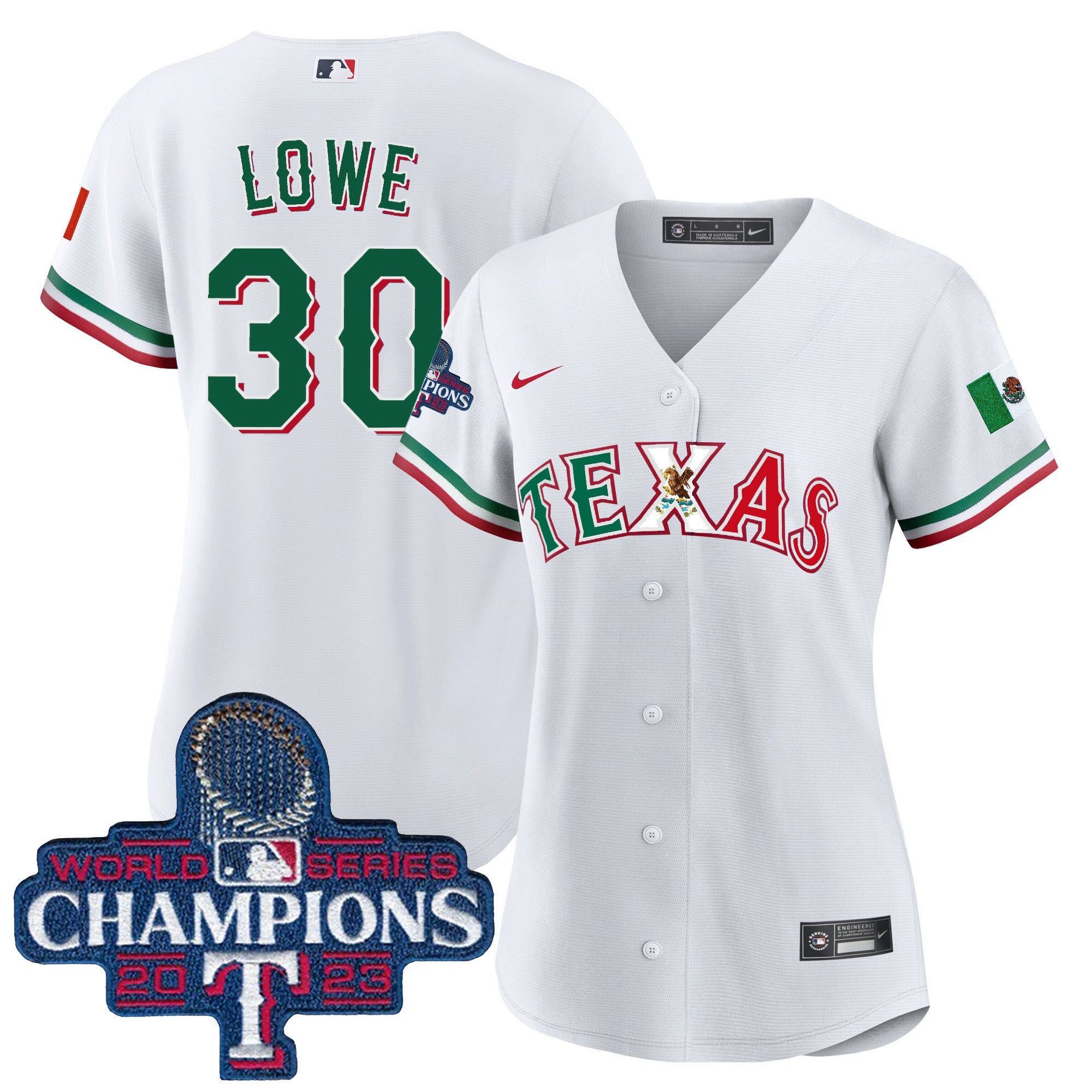 Women’s Texas Mexico 2023 World Series Champions Baseball Jersey