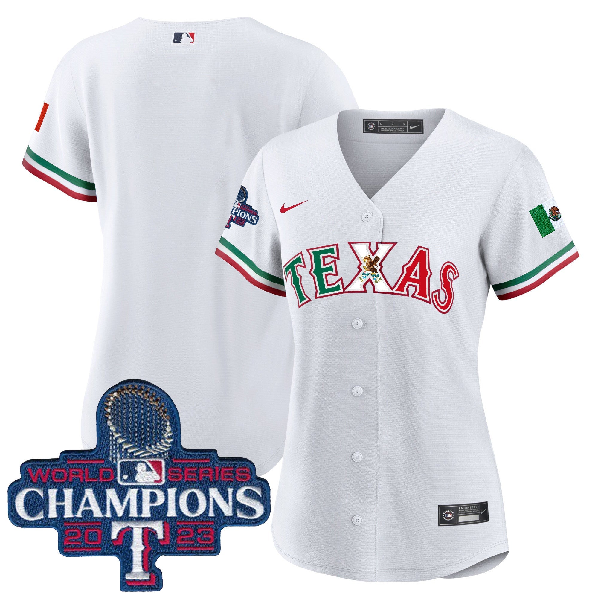 Women’s Texas Mexico 2023 World Series Champions Baseball Jersey