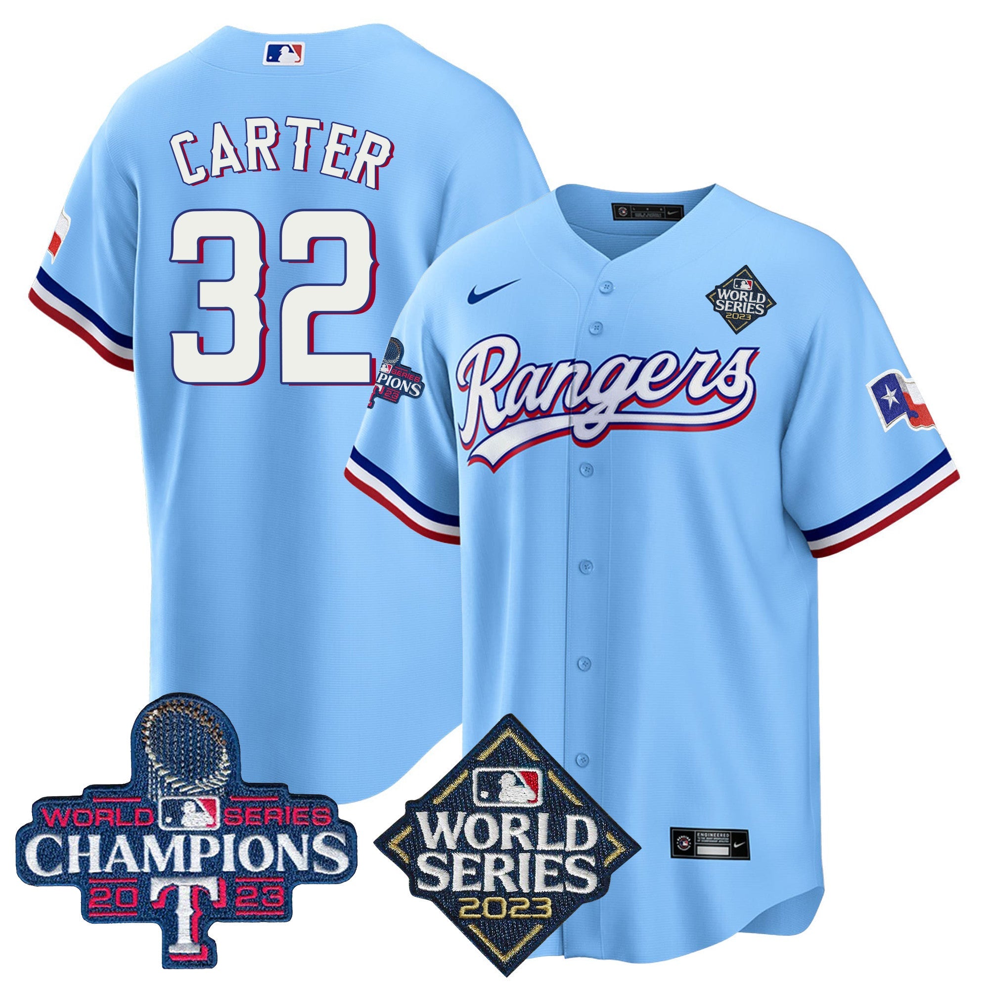 Men’s Texas 2023 World Series Champions Cool Base Jersey V4