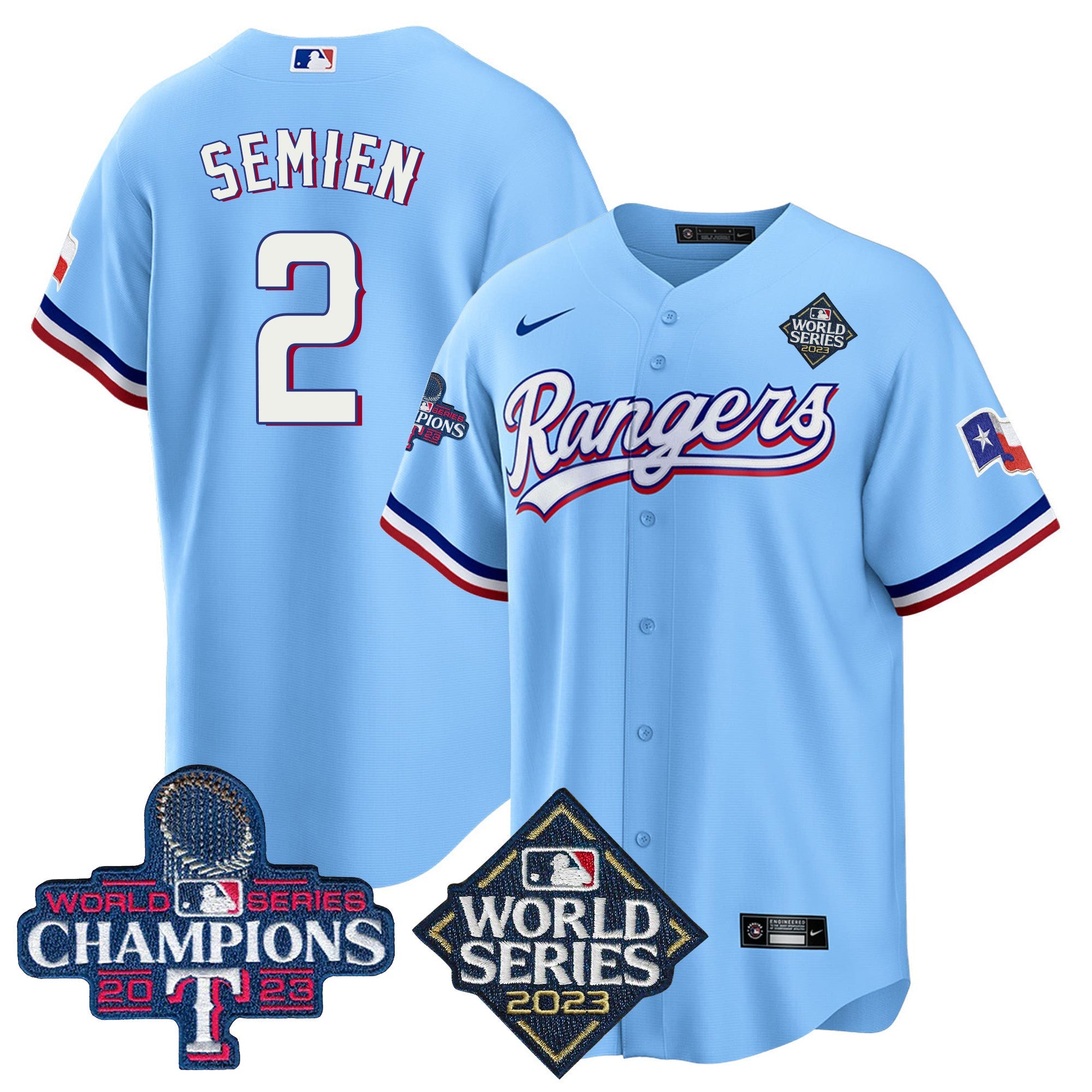 Men’s Texas 2023 World Series Champions Cool Base Jersey V4