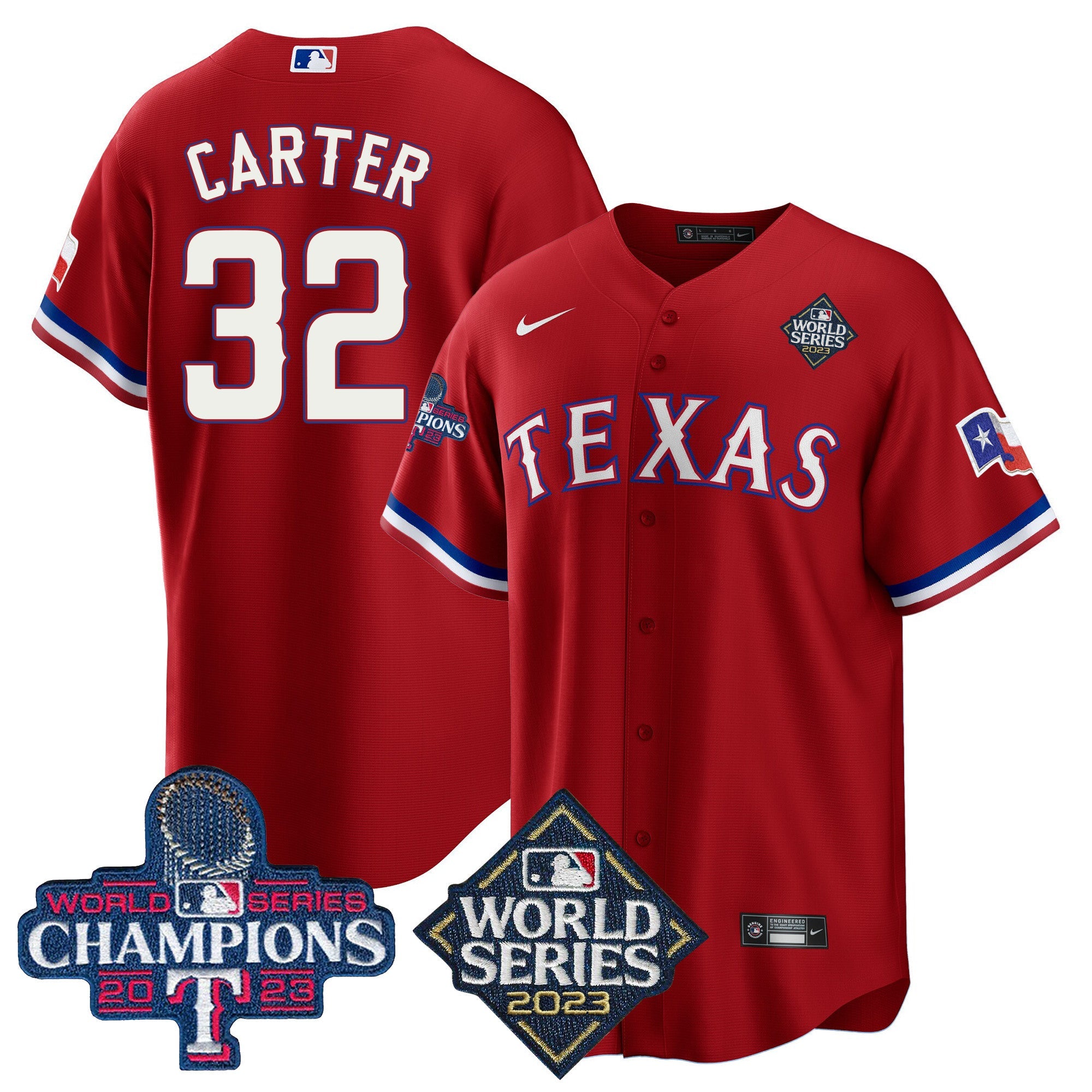 Men’s Texas 2023 World Series Champions Cool Base Jersey V4