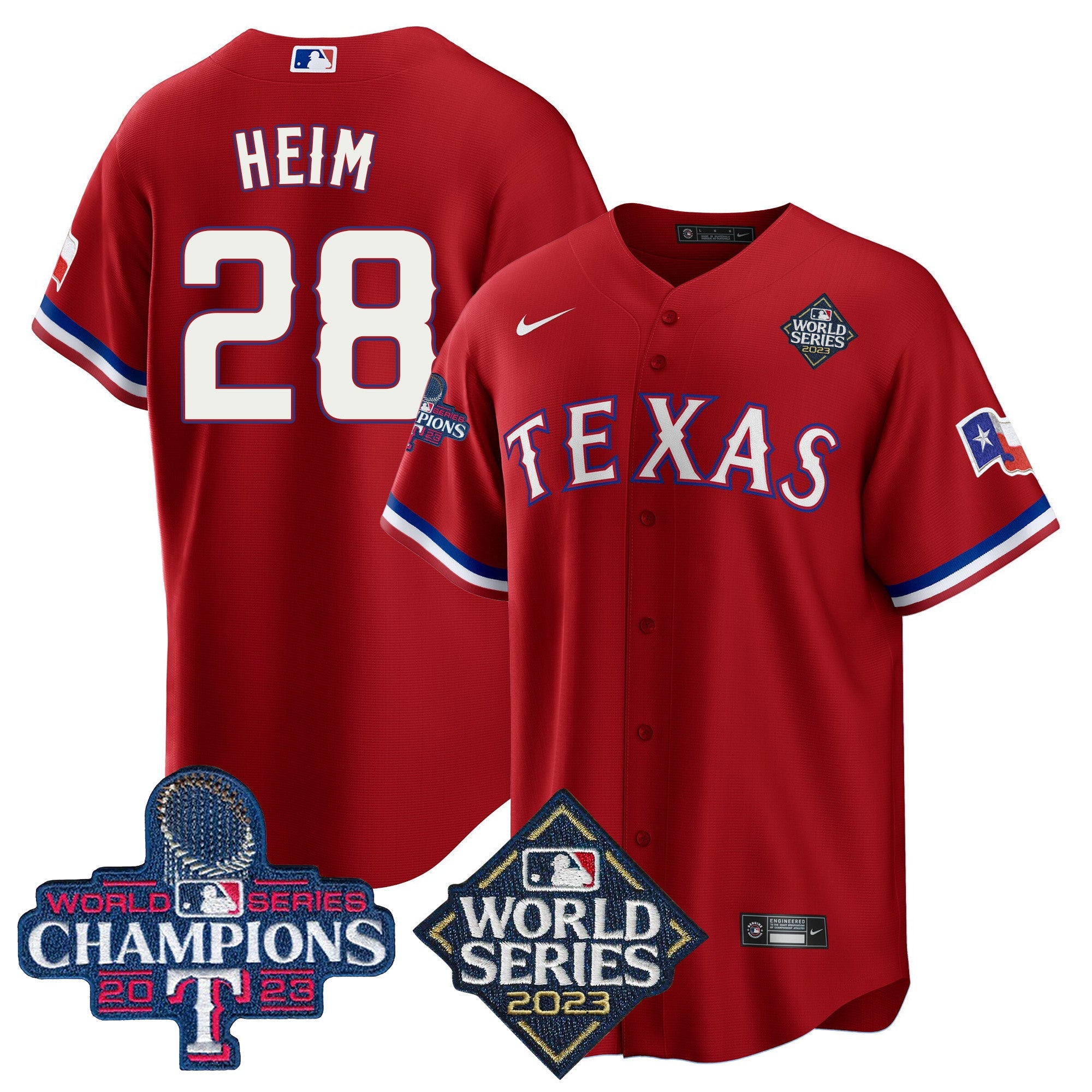 Men’s Texas 2023 World Series Champions Cool Base Jersey V4