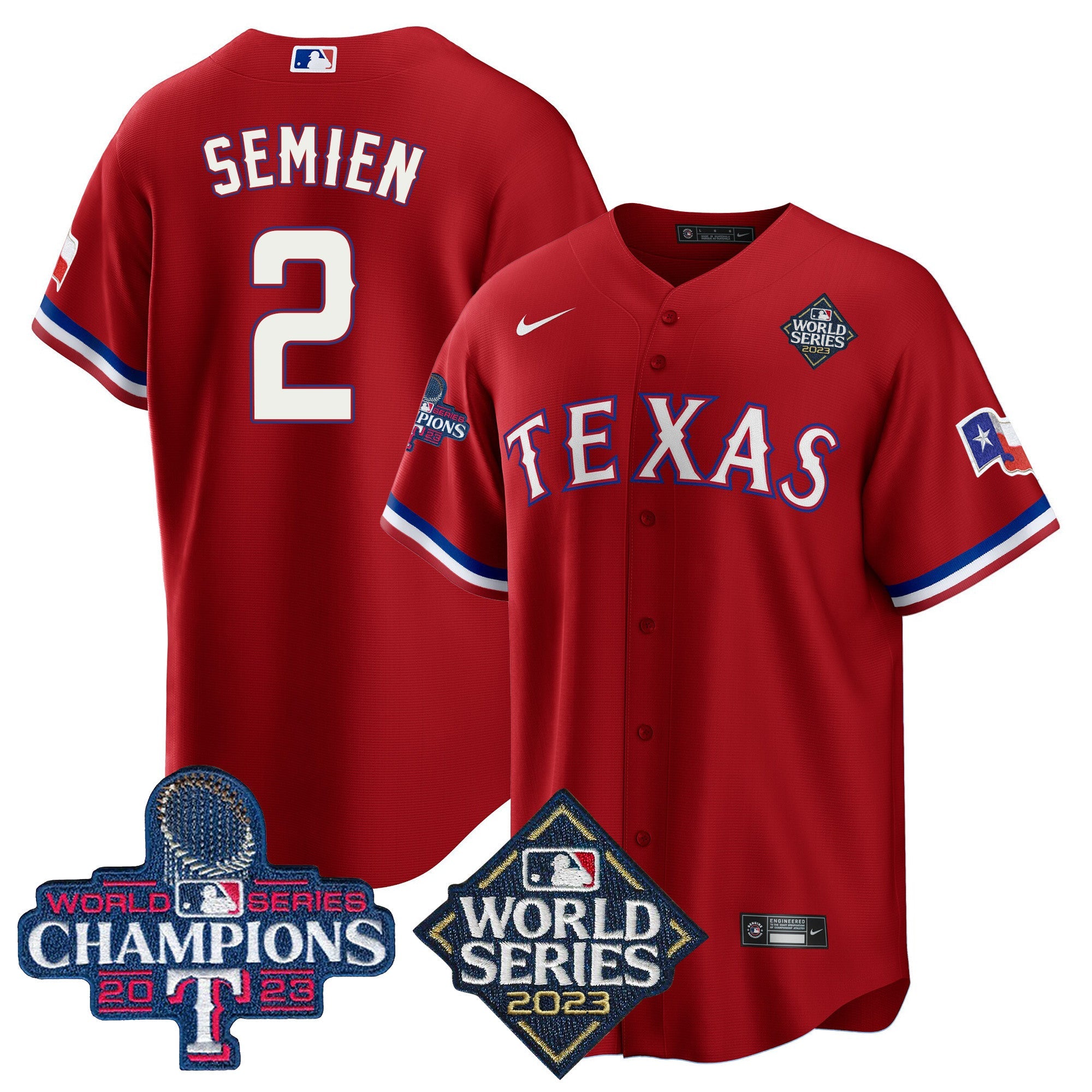 Men’s Texas 2023 World Series Champions Cool Base Jersey V4